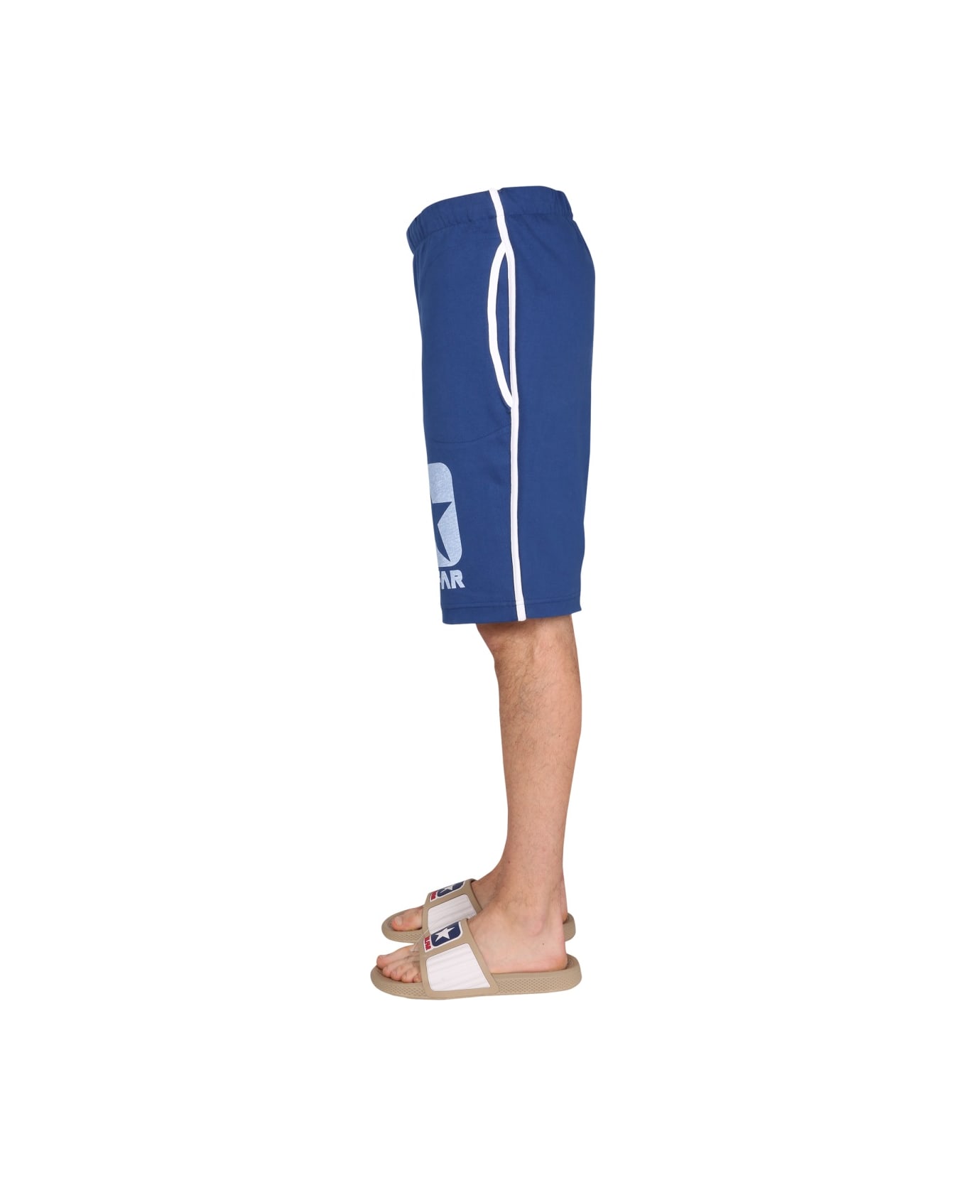 Telfar Cotton Sweat Shorts Bermuda - BLUE