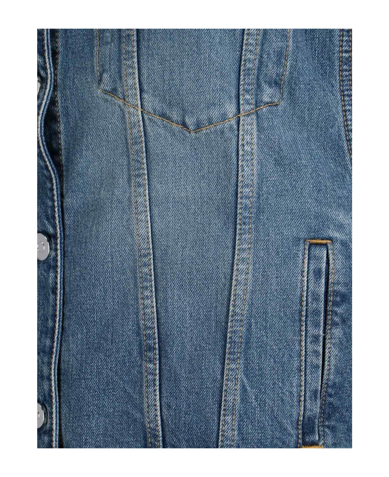 Alaia Denim Vest - Blue