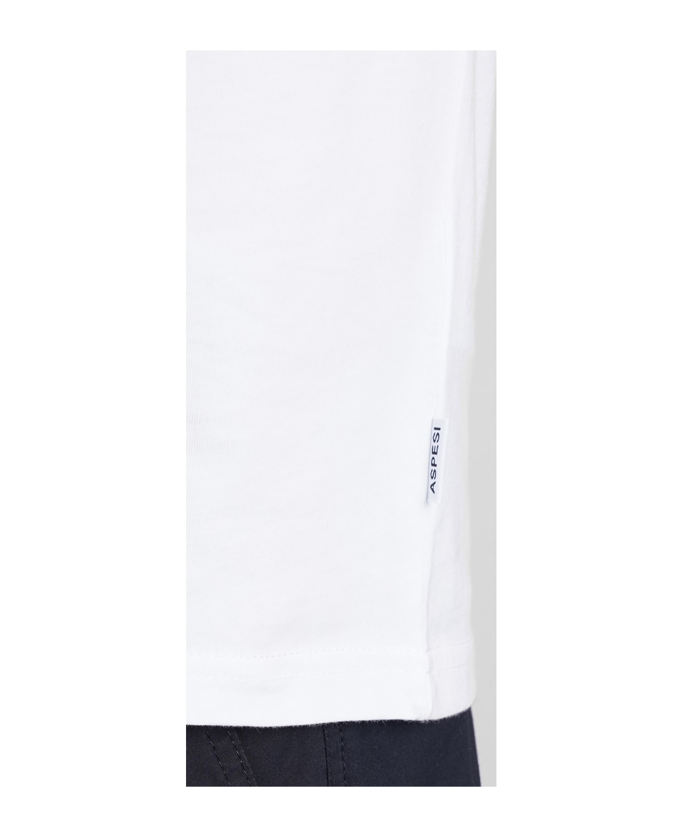 Aspesi T-shirt Ay28 T-shirt In White Cotton - white シャツ