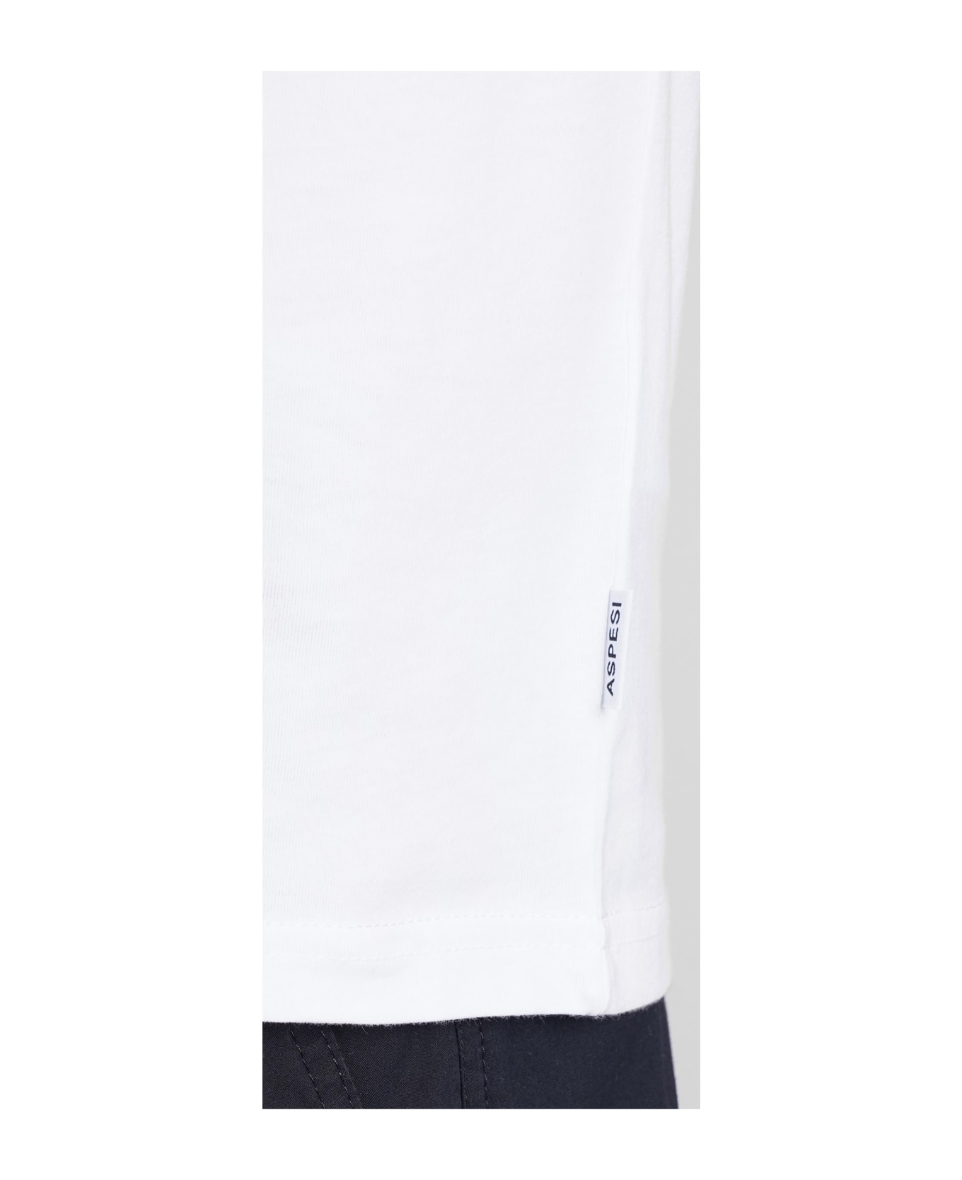 Aspesi T-shirt Ay28 T-shirt In White Cotton - white