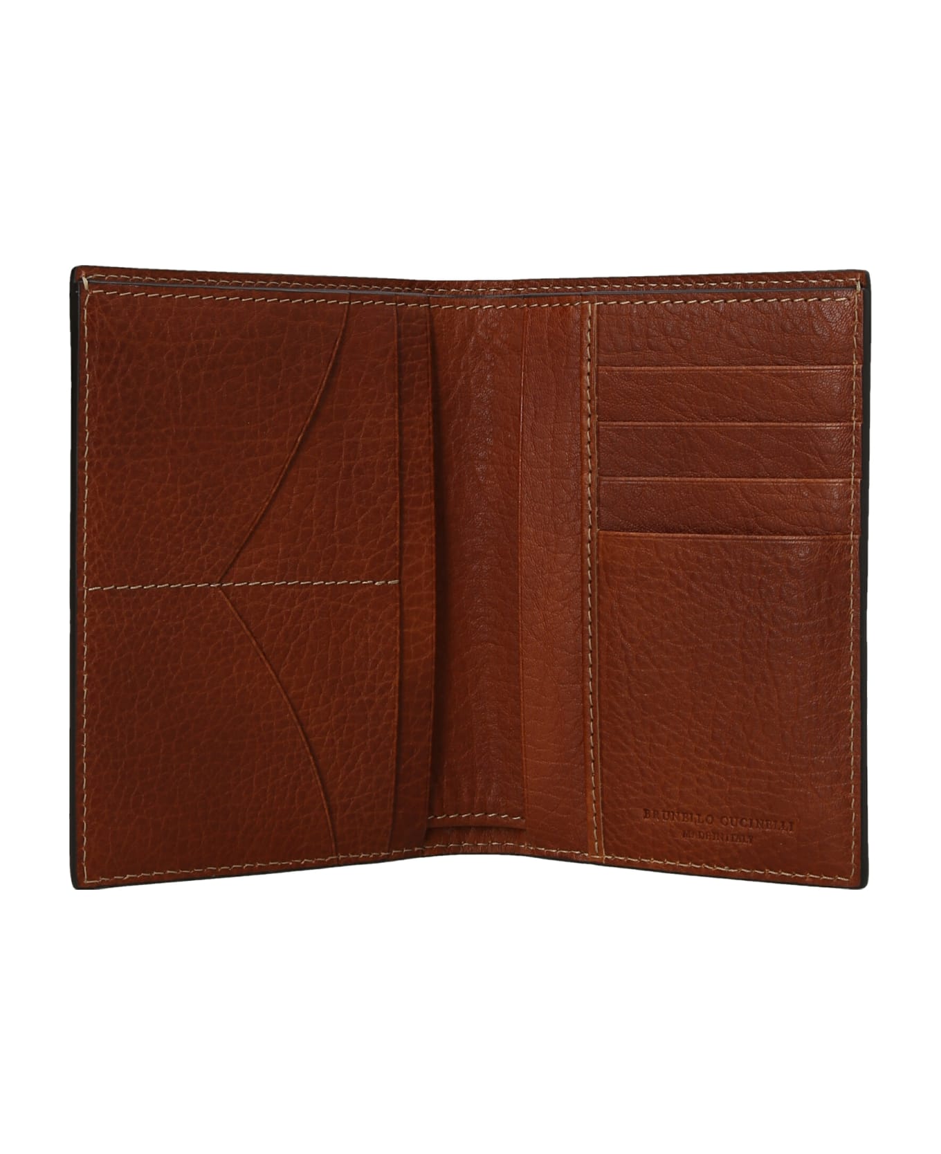 Brunello Cucinelli Leather Wallet - Brown