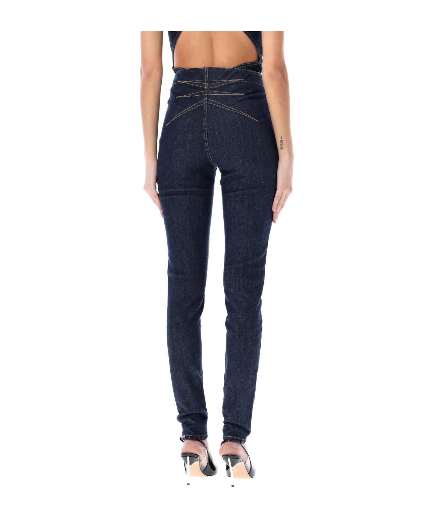 Alaia Stretch Denim Pant - Bleu Denim