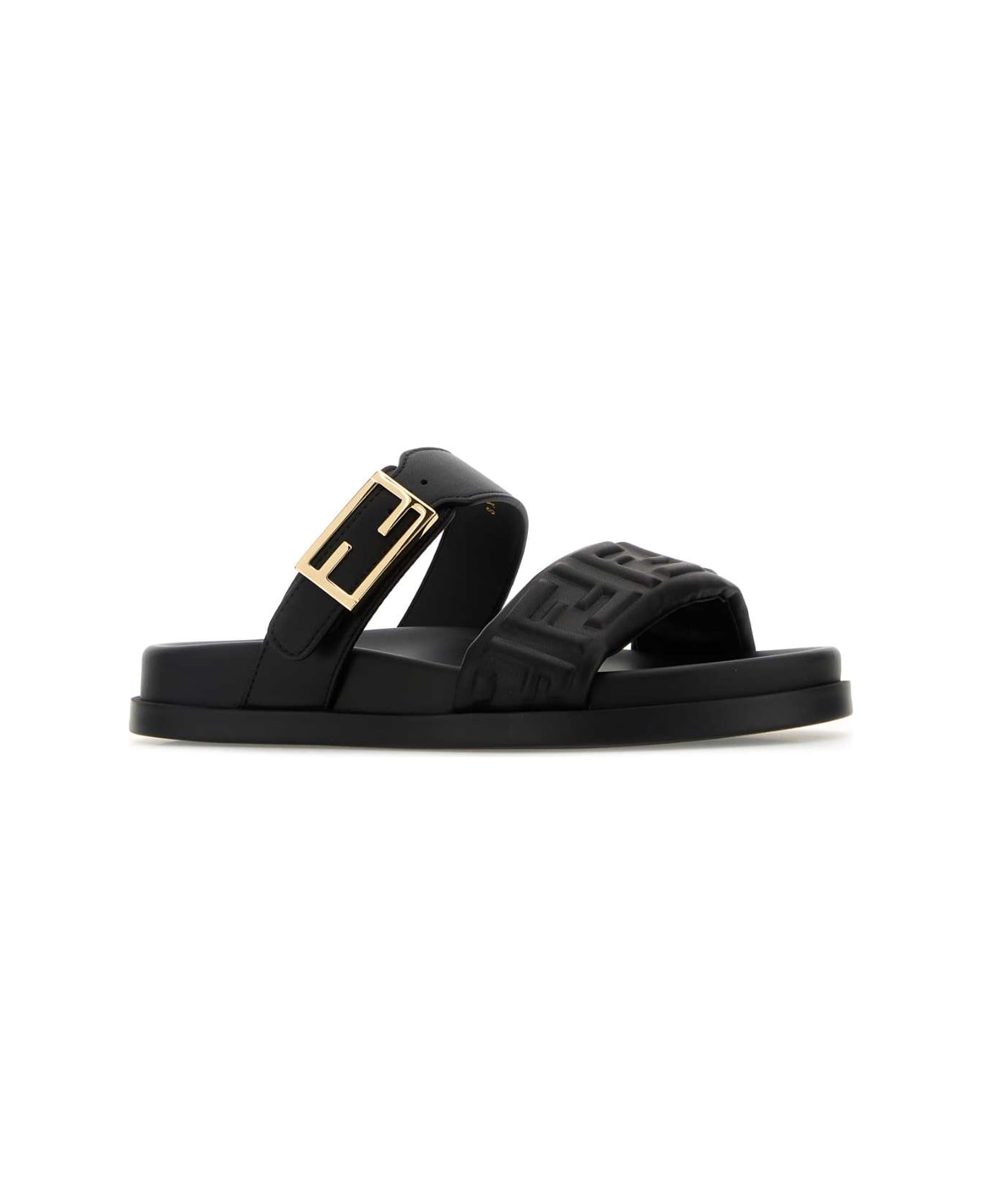 サンダル・ミュール Fendi Black Nappa Leather Fendi Feel Slippers Black Nappa Leather Fendi Feel Slippers | italist