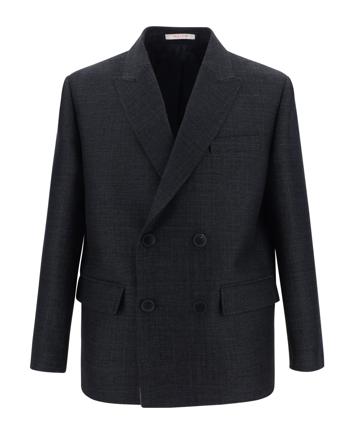 Valentino Formal Blazer Jacket - Grigio Scuro Melange ブレザー