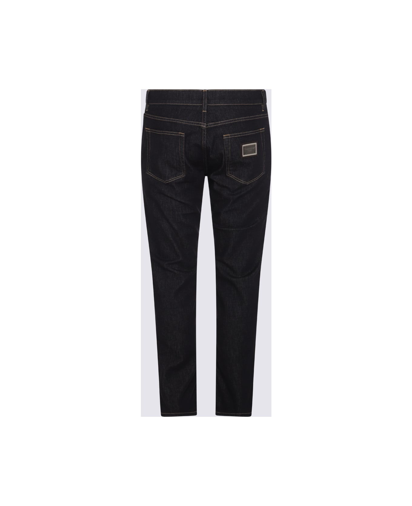 Dolce 
Gabbana Indigo Blue Cotton Jeans - Blue