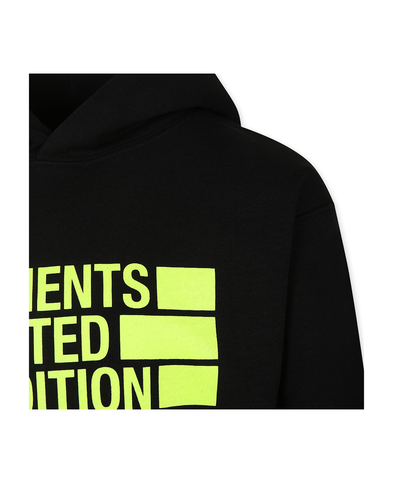 VETEMENTS Black Sweatshirt For Kids With Logo - Black