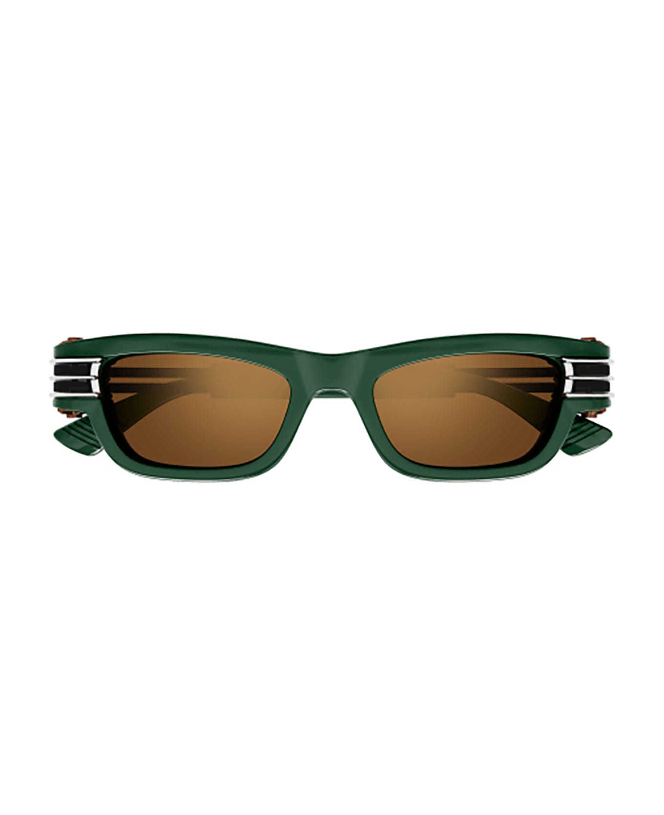 Bottega Veneta Eyewear BV1308S Sunglasses - Green Black Copper