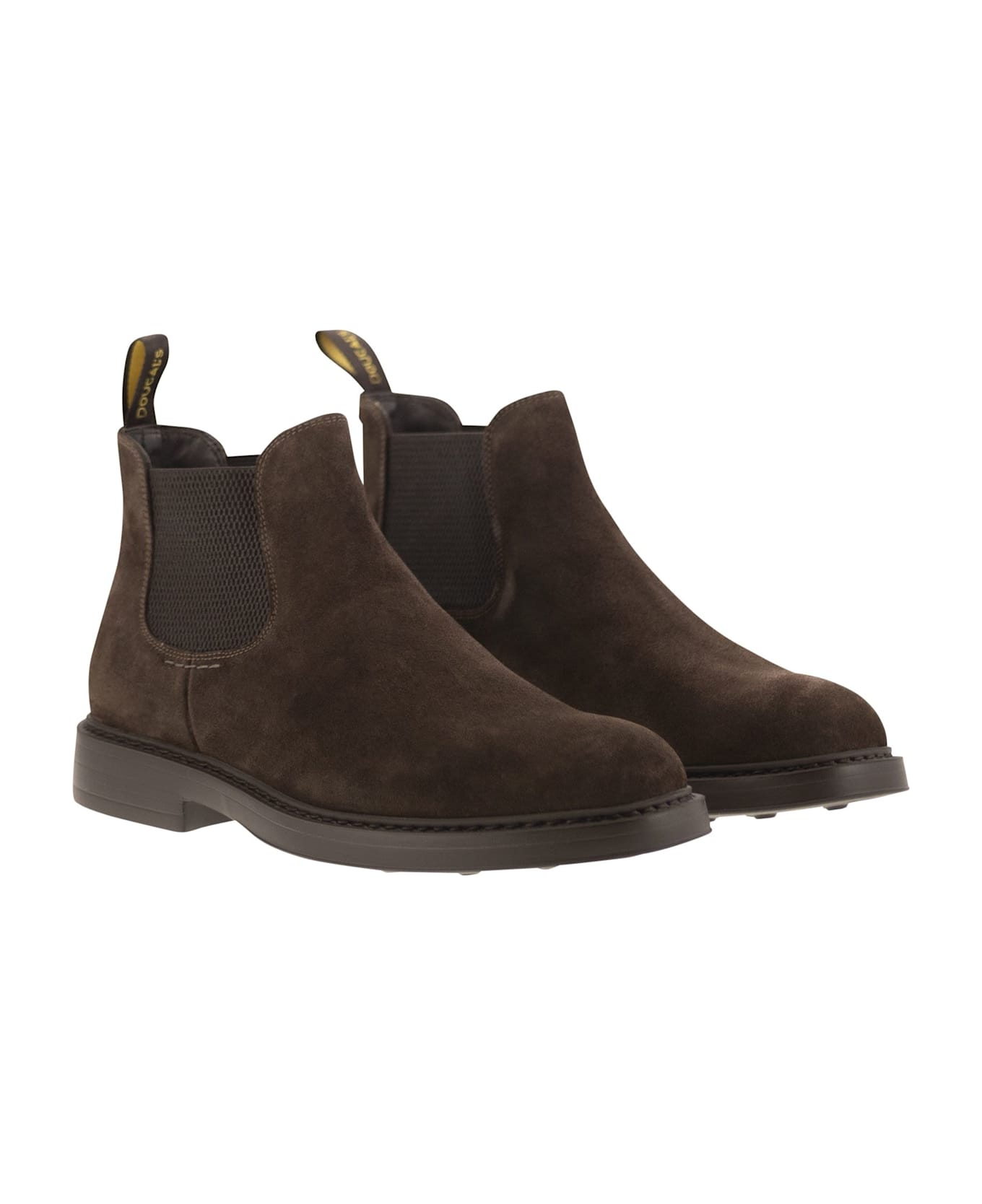 Doucal
s Suede Chelsea Boot - Brown