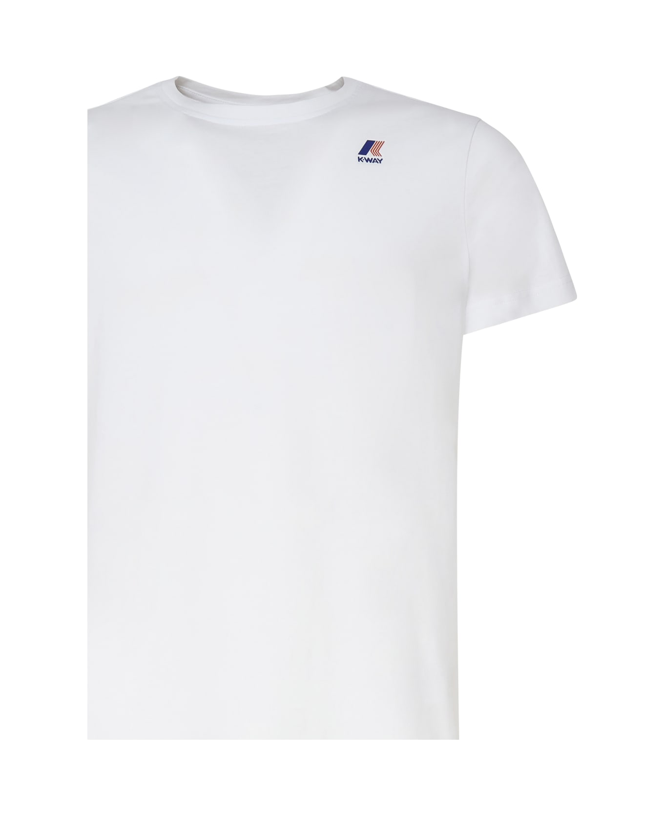 K-Way T-shirt Logo In Cotton - White