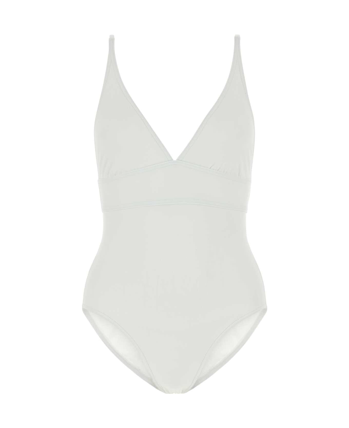 Eres White Stretch Nylon Swimsuit - BLANC