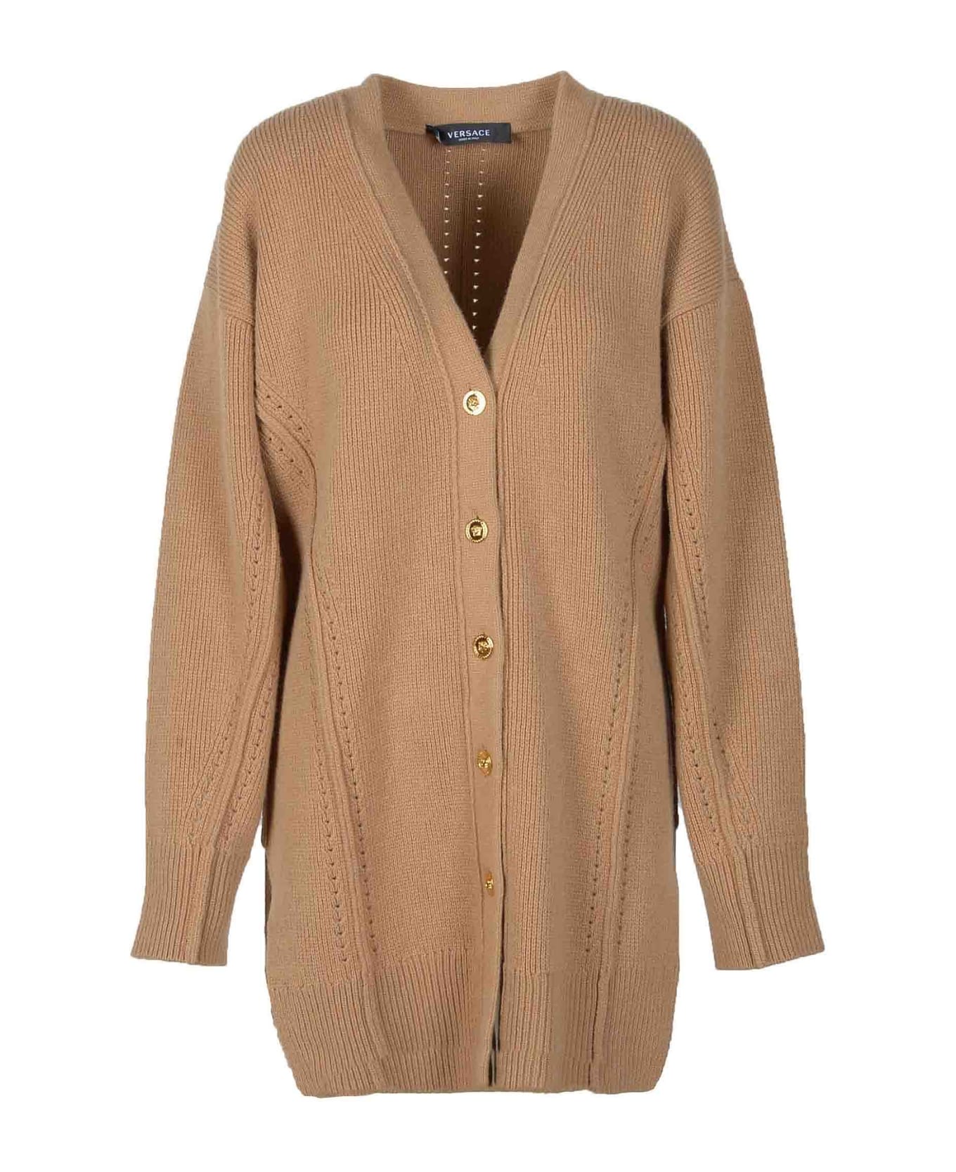Versace Women's Brown Cardigan - Brown