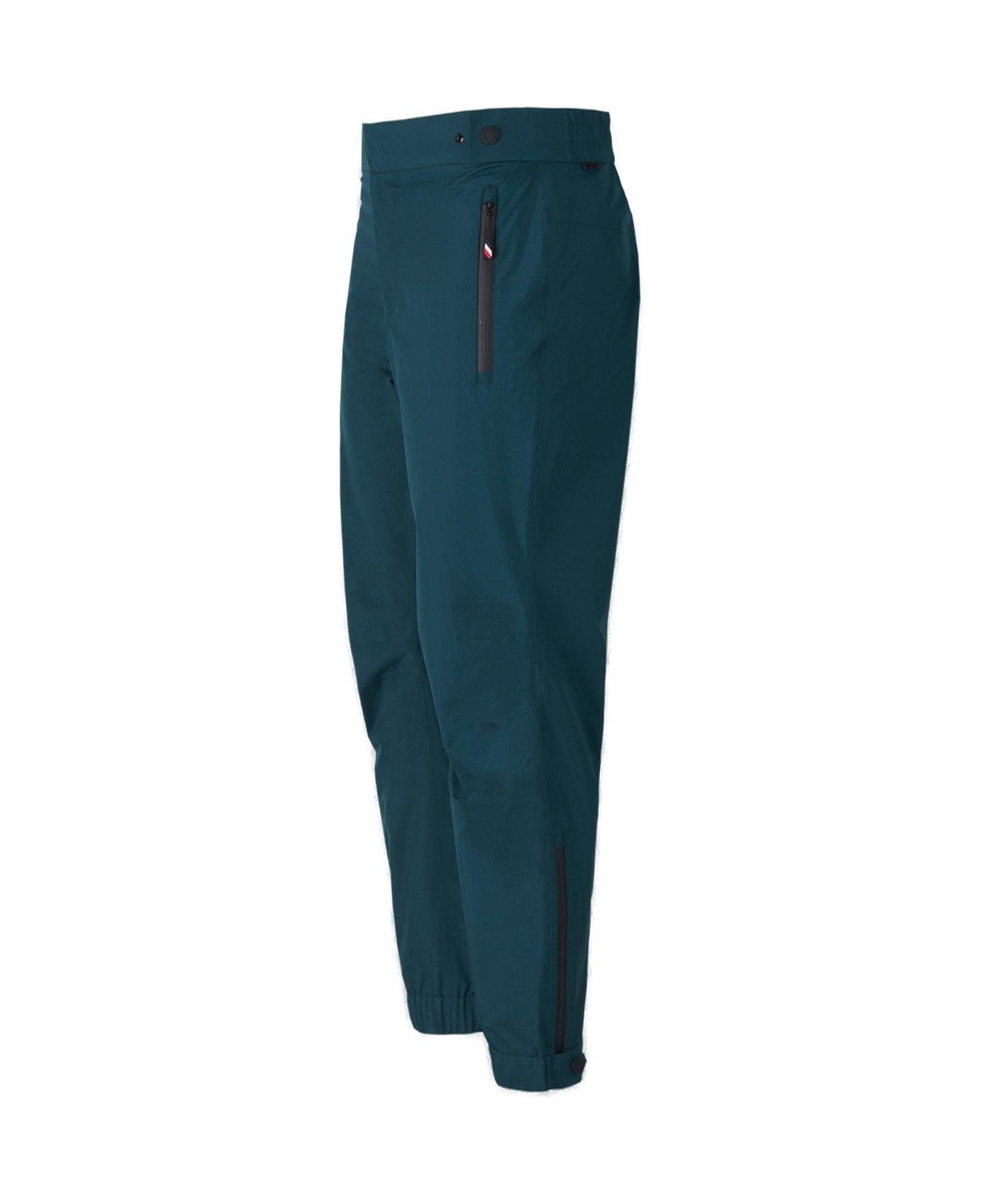 Moncler High-waisted Straight-leg Pants - Green