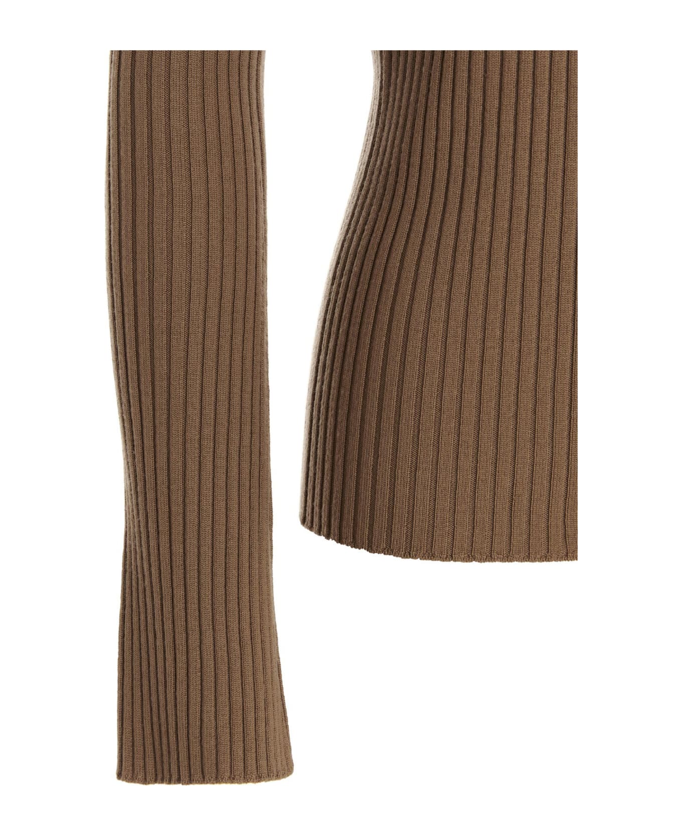 Chloé Ribbed Sweater - Brown