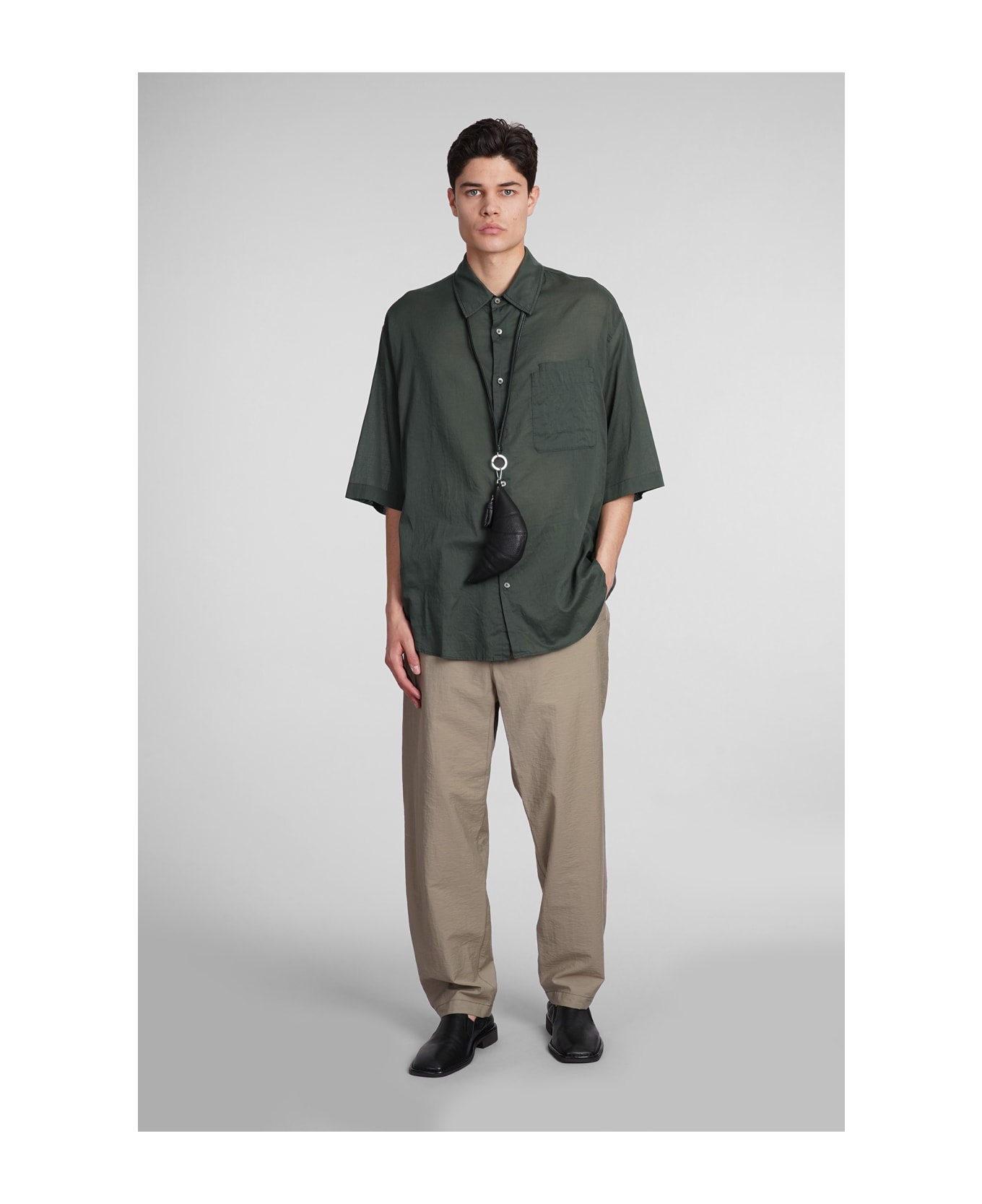 Lemaire Shirt In Green Cotton - green