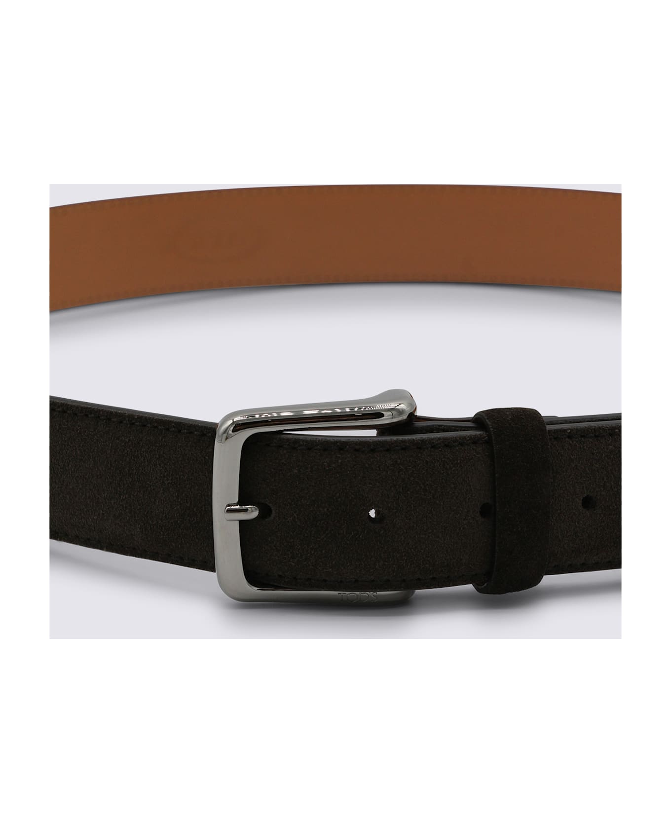 Tod's Brown Leather Belt - TESTA MORO