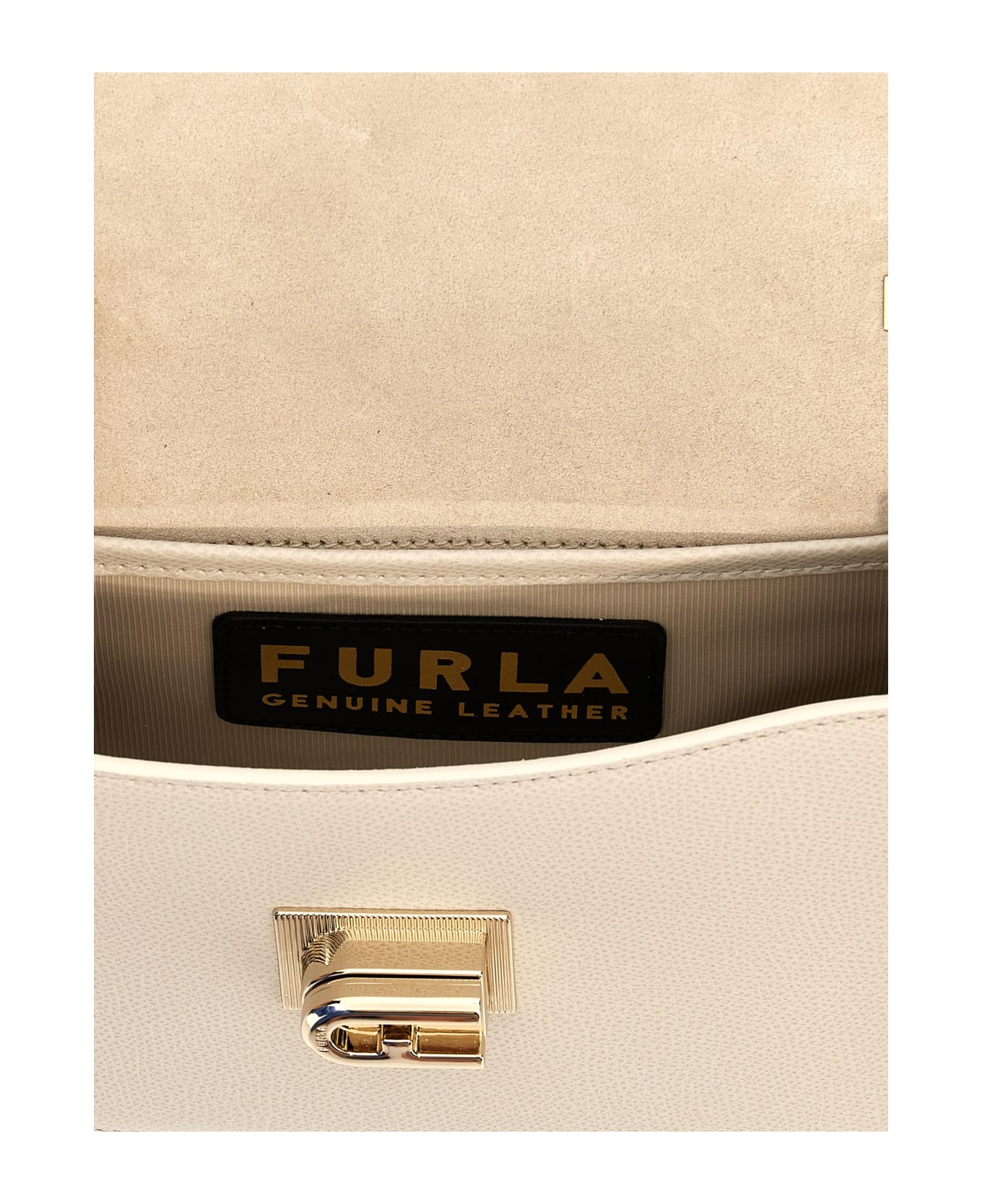 Furla '1927' Mini Crossbody Bag - Yellow Cream