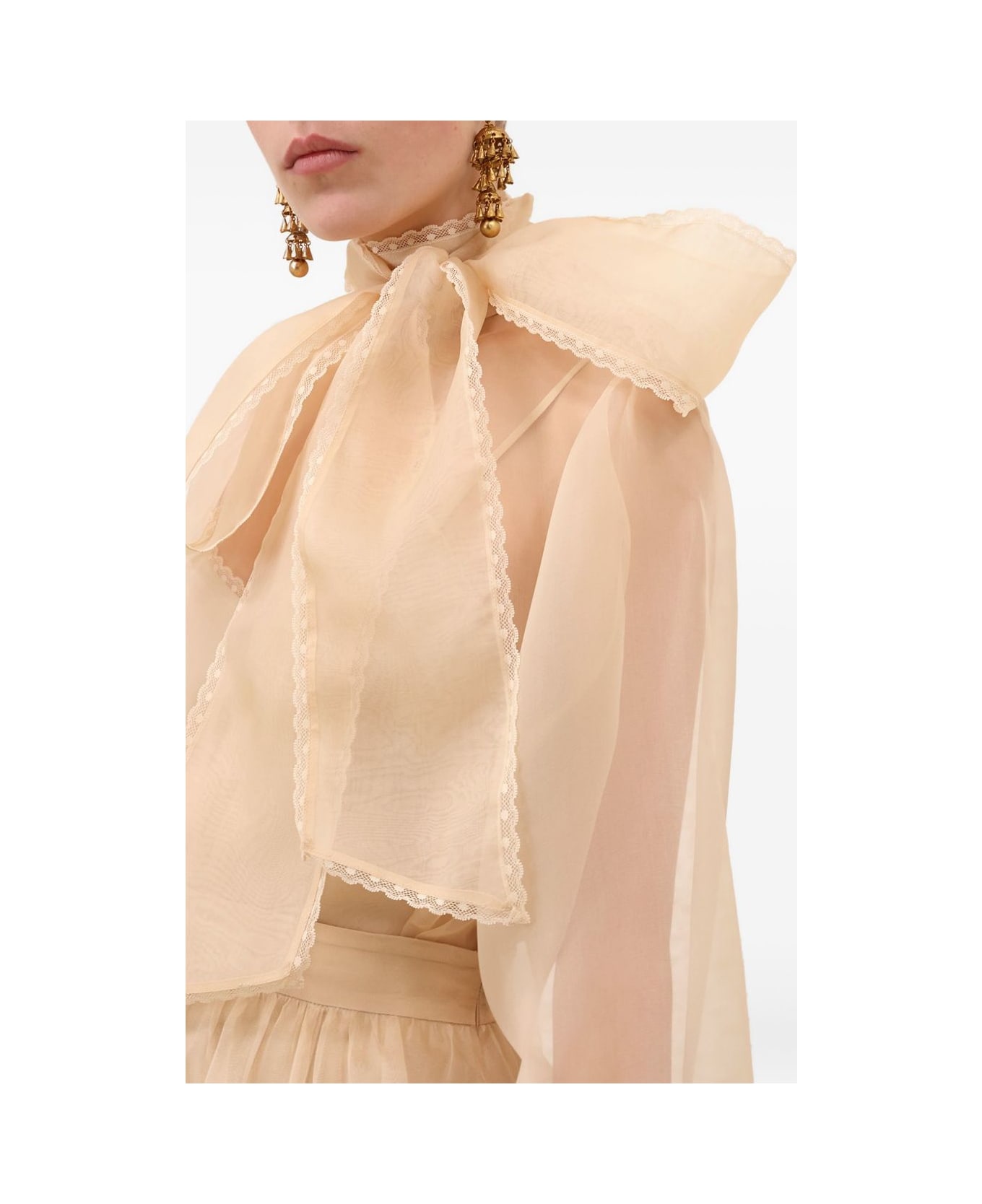 Zimmermann Silk Blouse - Beige