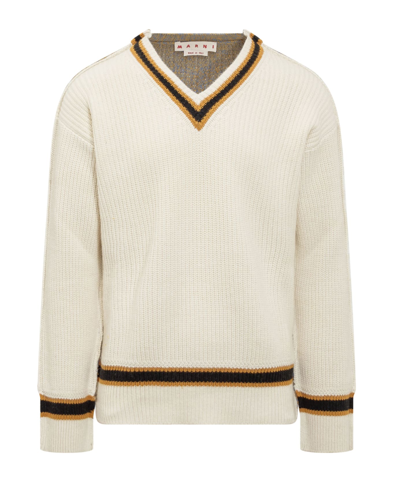Marni V-neck Sweater - WHITE