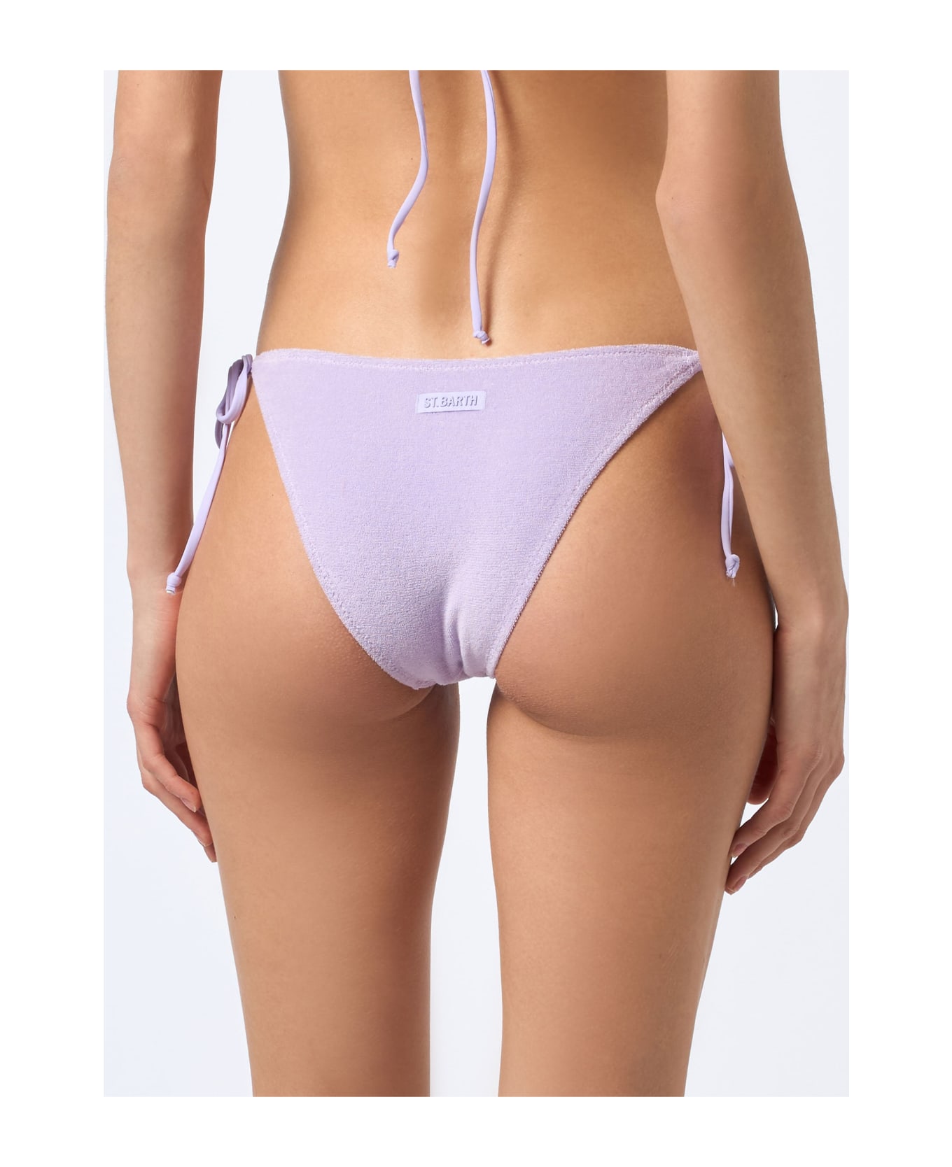 MC2 Saint Barth Woman Terry Cotton Classic Swim Briefs Virgo - PINK