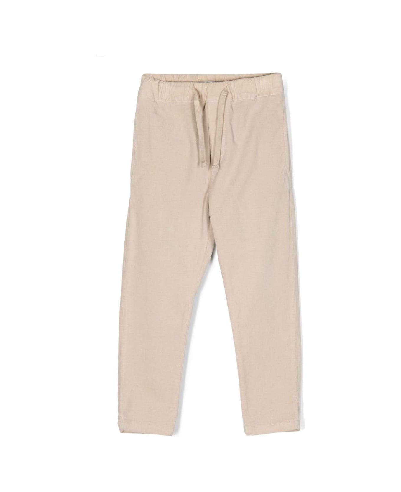 Manuel Ritz Straight Trousers With Drawstring - Beige