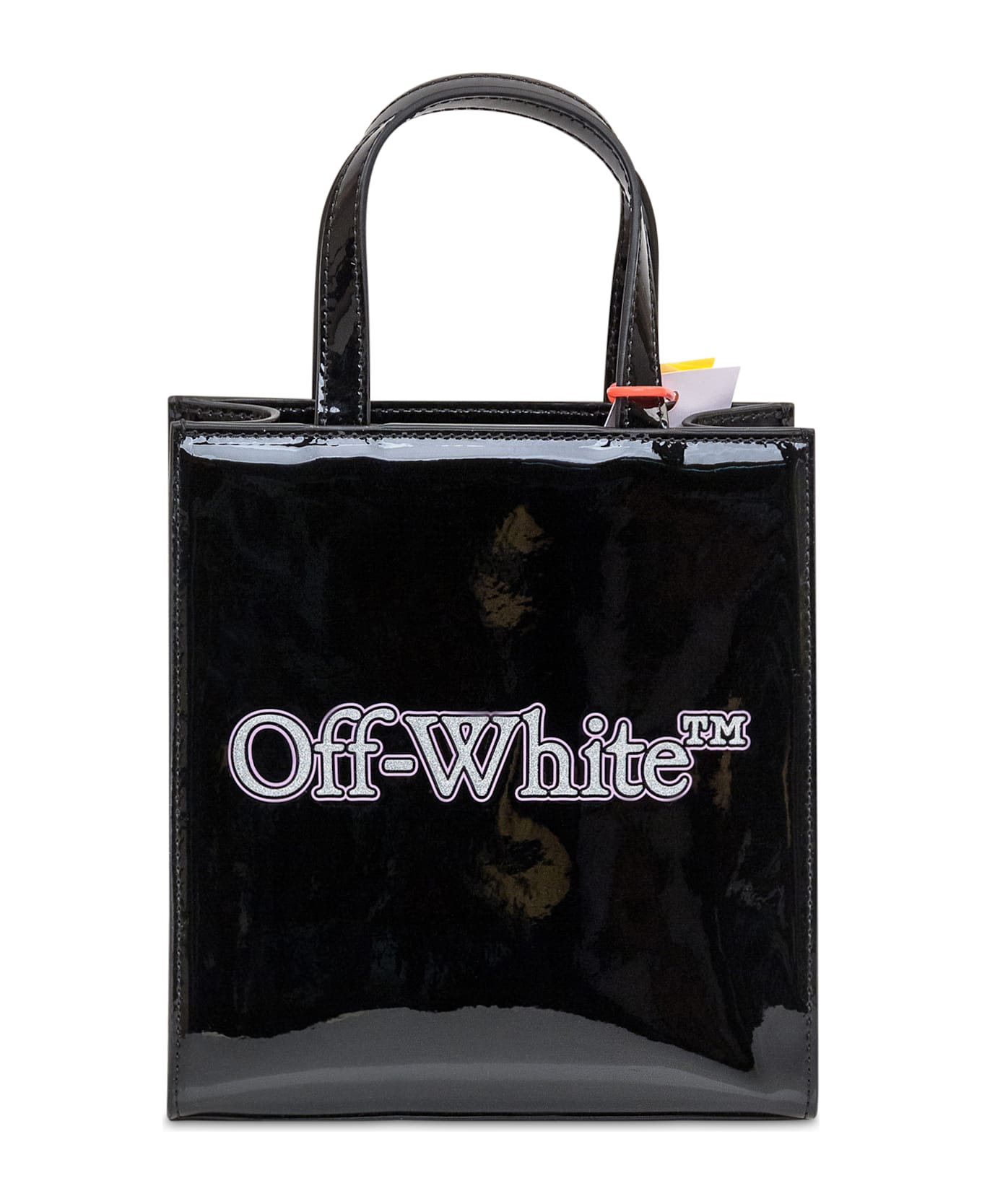 Off-White Mini Bookish Bag - BLACK GLITTERED