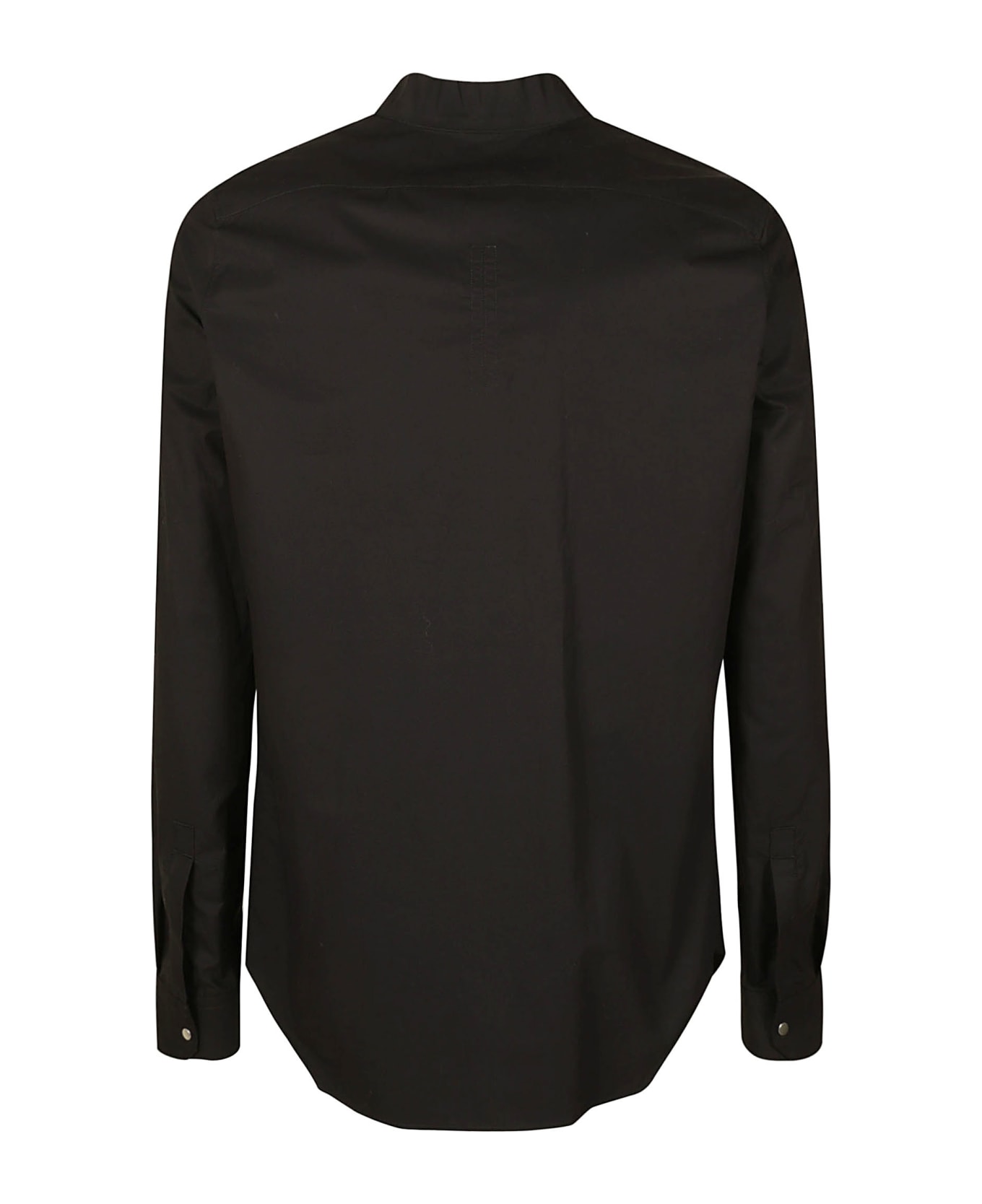 Rick Owens Snap Collar Faun Shirt - Black