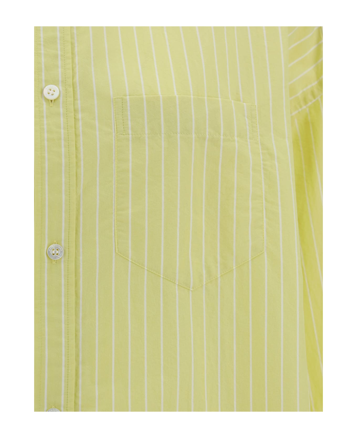 Balenciaga Cocoon Shirt - Light Yellow/white