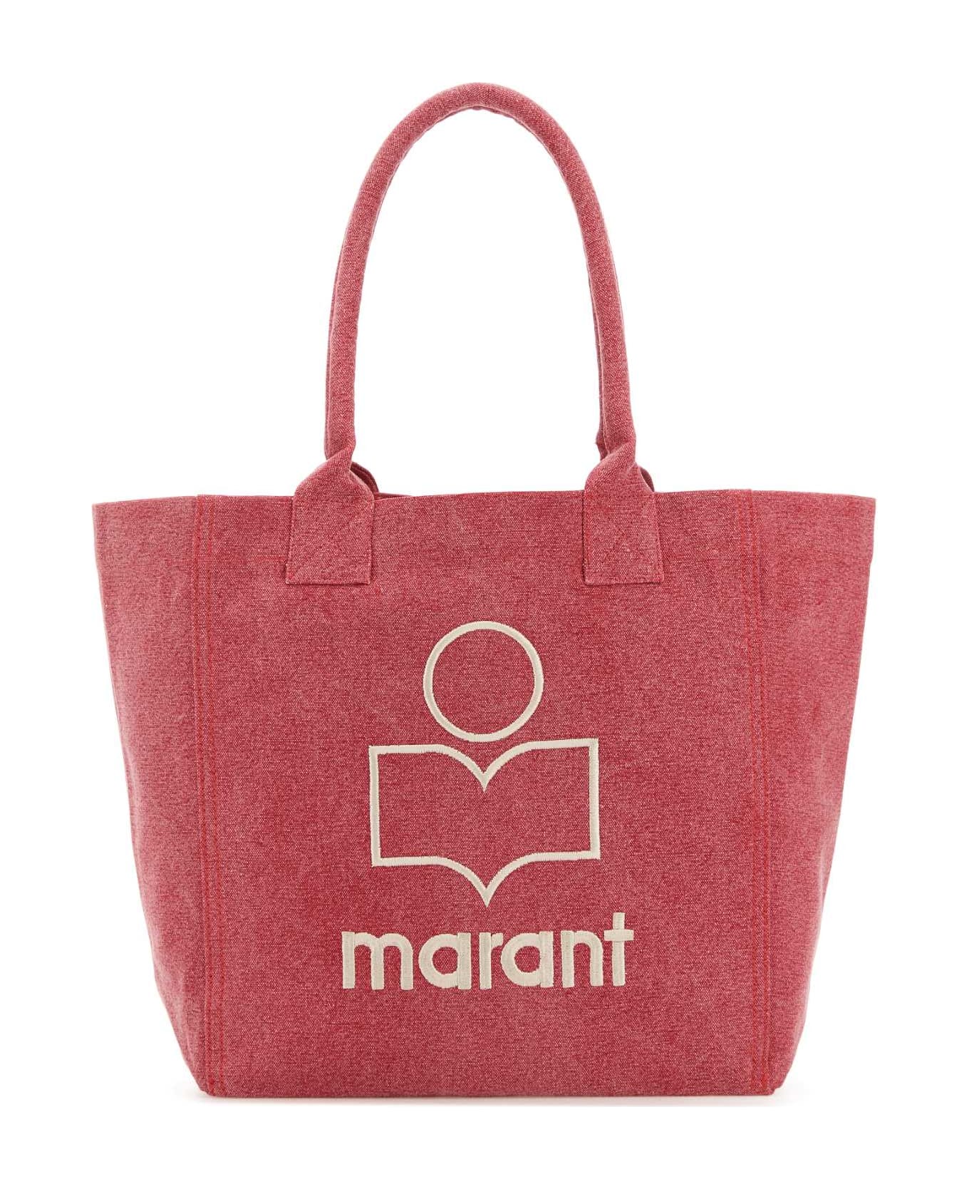 Isabel Marant Dark Pink Cotton Small Yenky Shopping Bag - BERRY