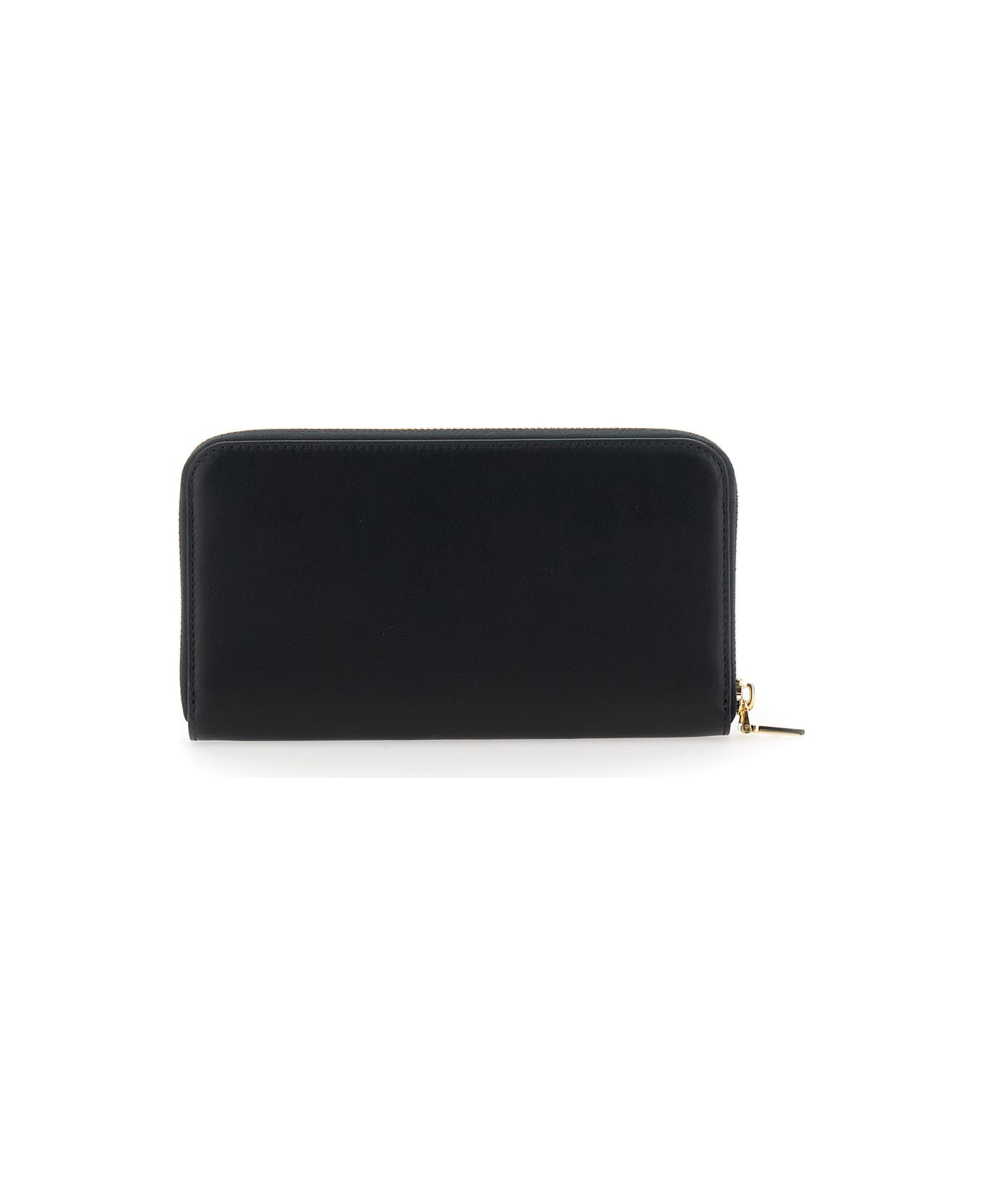 Ferragamo 
continental
 Black Wallet With Logo Lettering On The Front In Leather Woman - Black