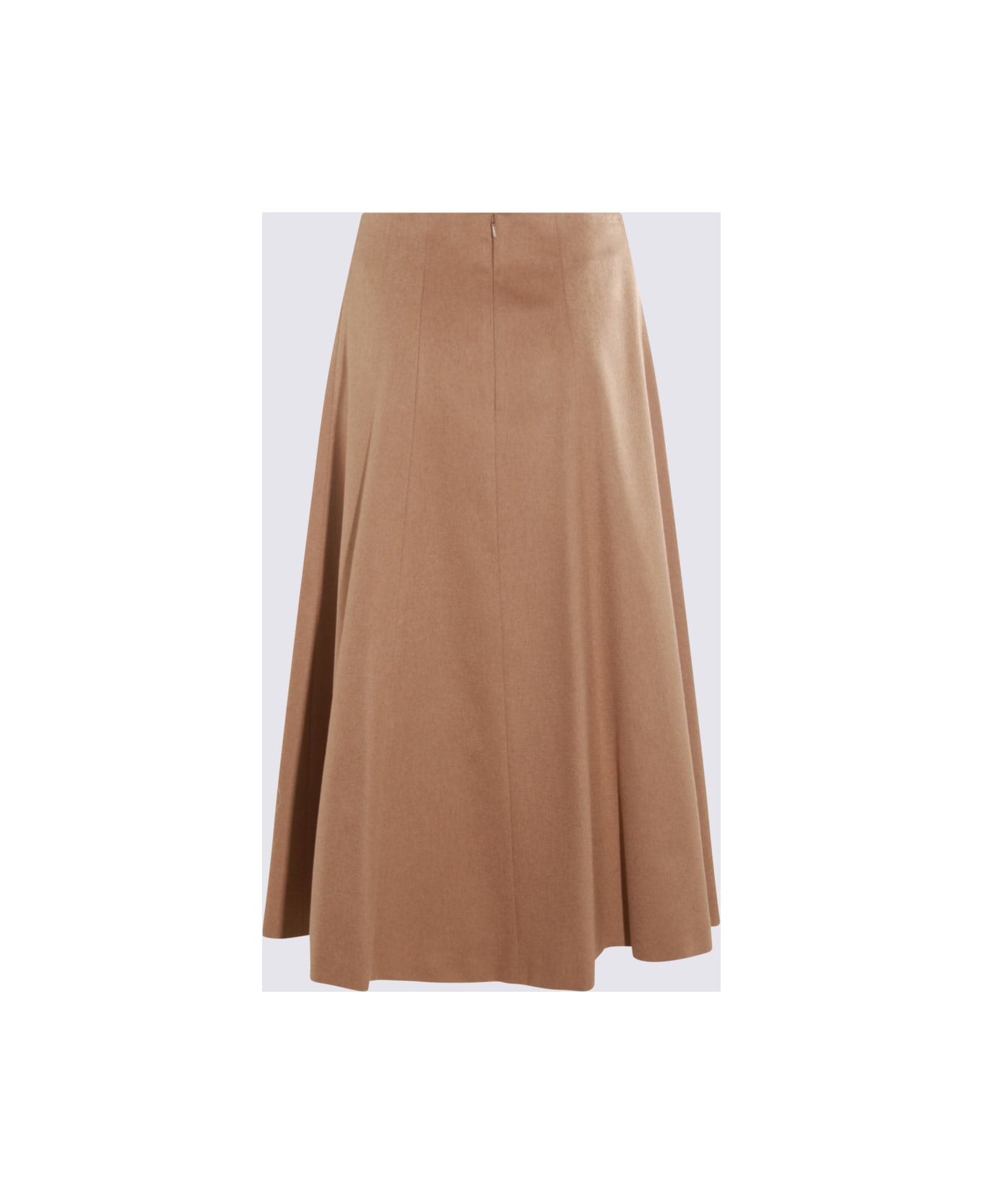 Max Mara Beige Wool Geneve Skirt - Camel