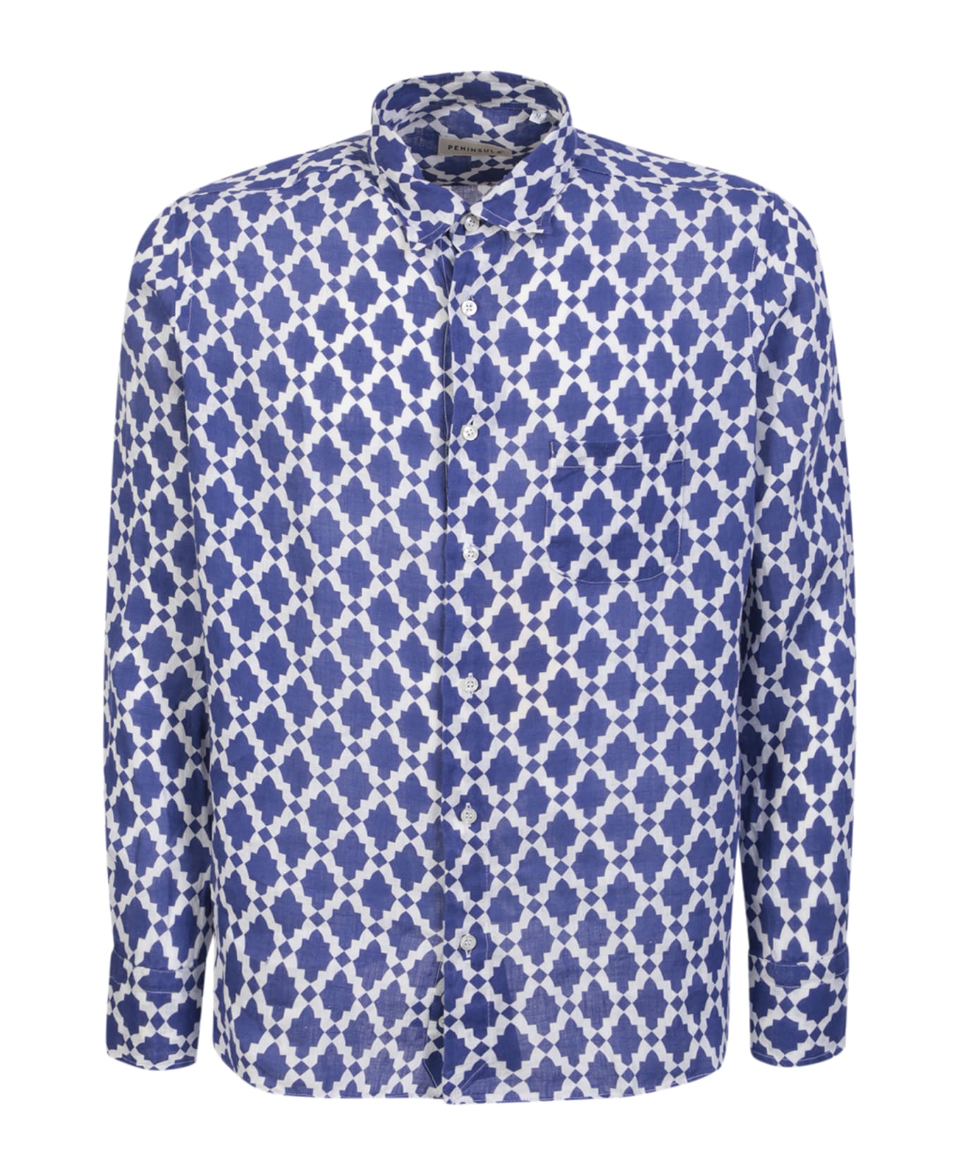 Peninsula Swimwear Bolgheri Linen Multicolor Shirt - Blue シャツ