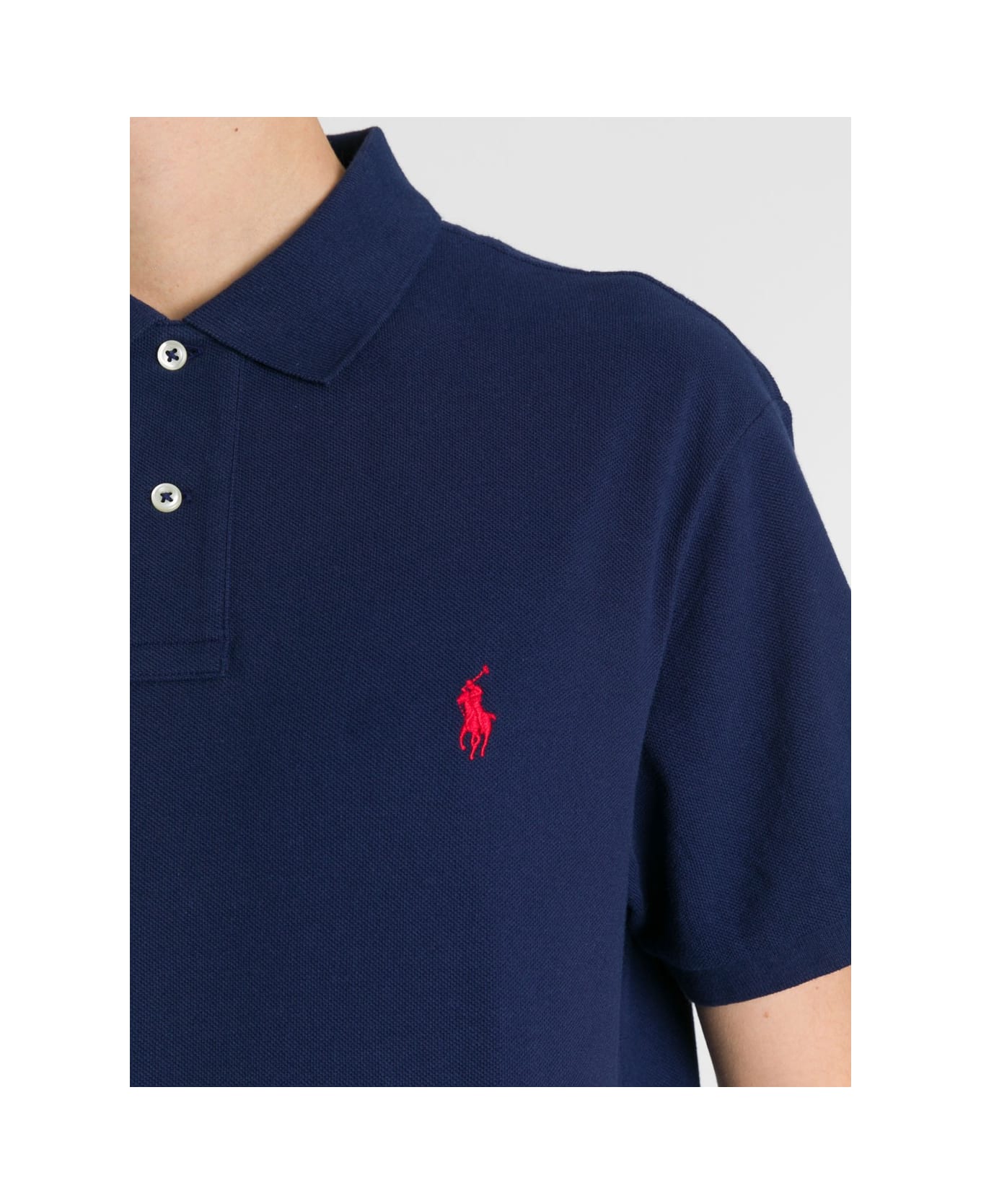 Polo Ralph Lauren Blue Polo Shirt With Logo Polo Ralph Lauren - Blu