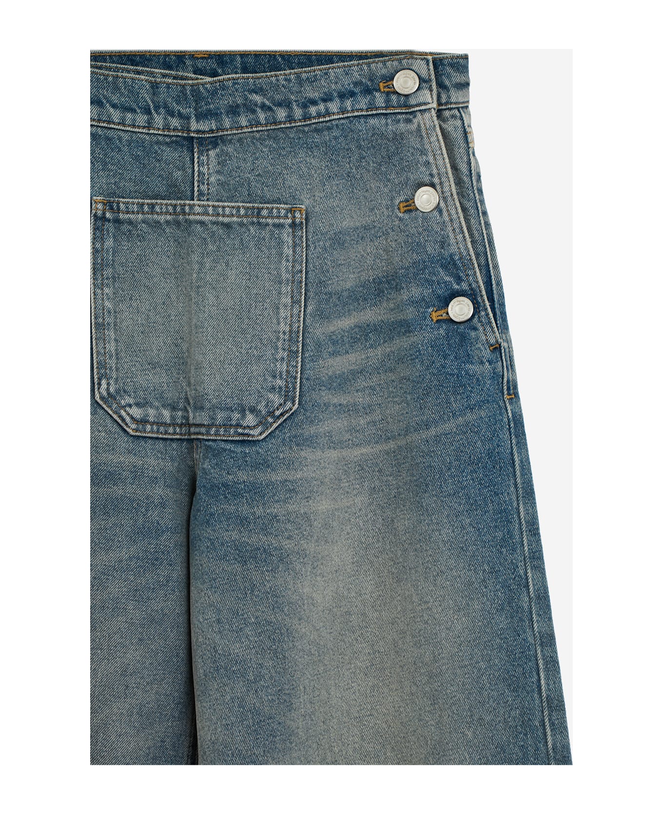 Courrèges Baggy One Pocket Jeans - blue