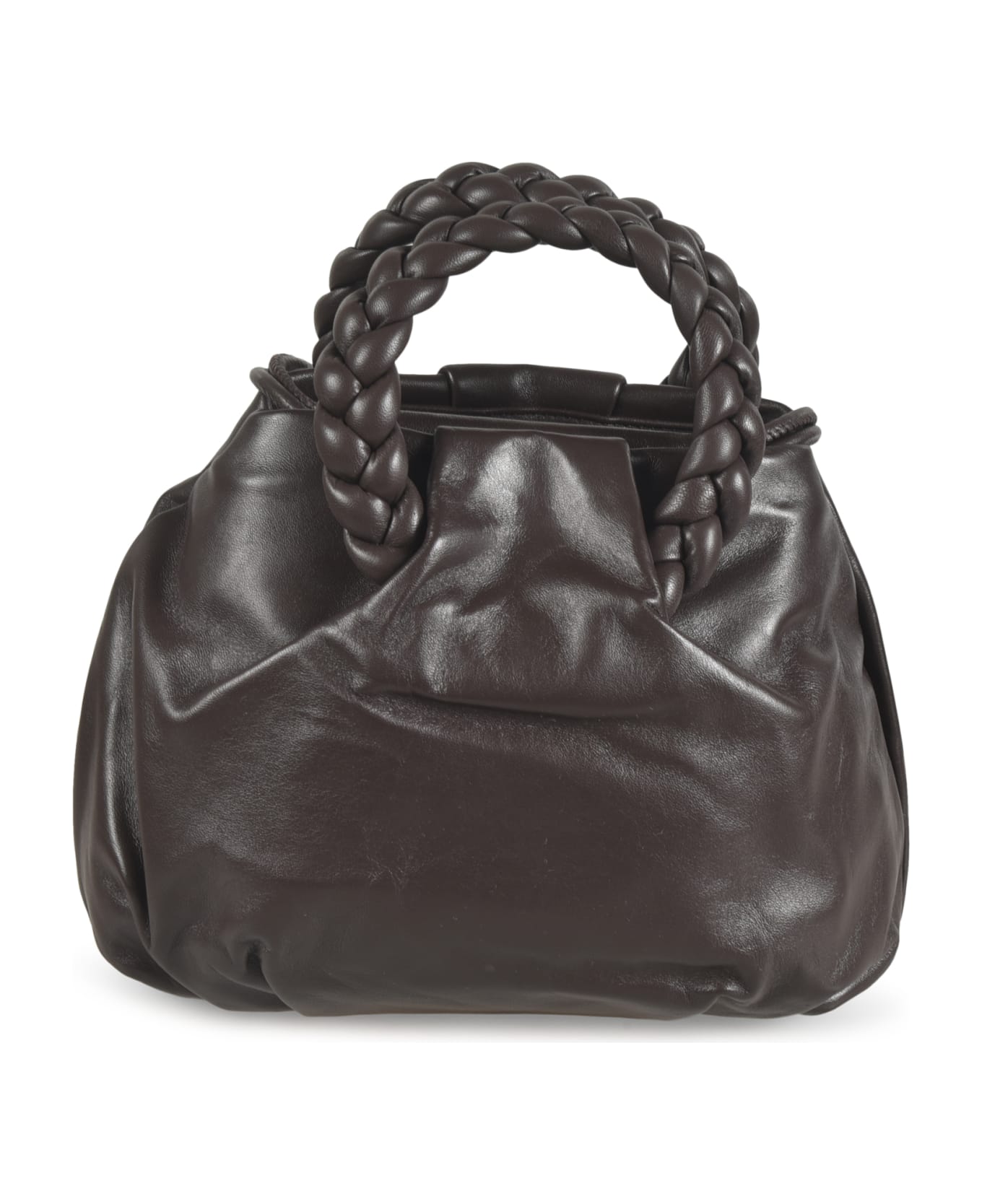 Hereu Binded Handle Classic Tote - Dark Brown