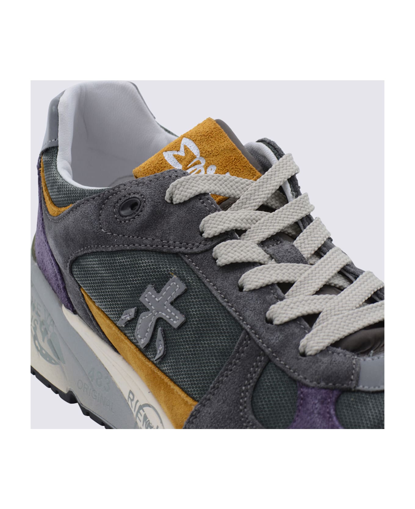 Premiata Multicolor Leather Mase Sneakers