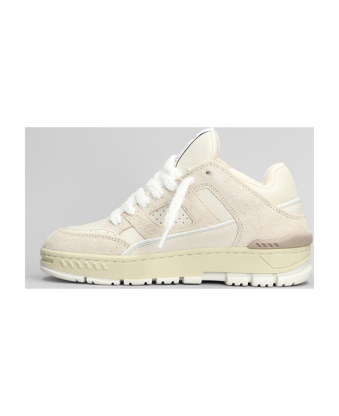 Axel Arigato Area Lo Fluffy Sneakers In Beige Suede - Beige Beige