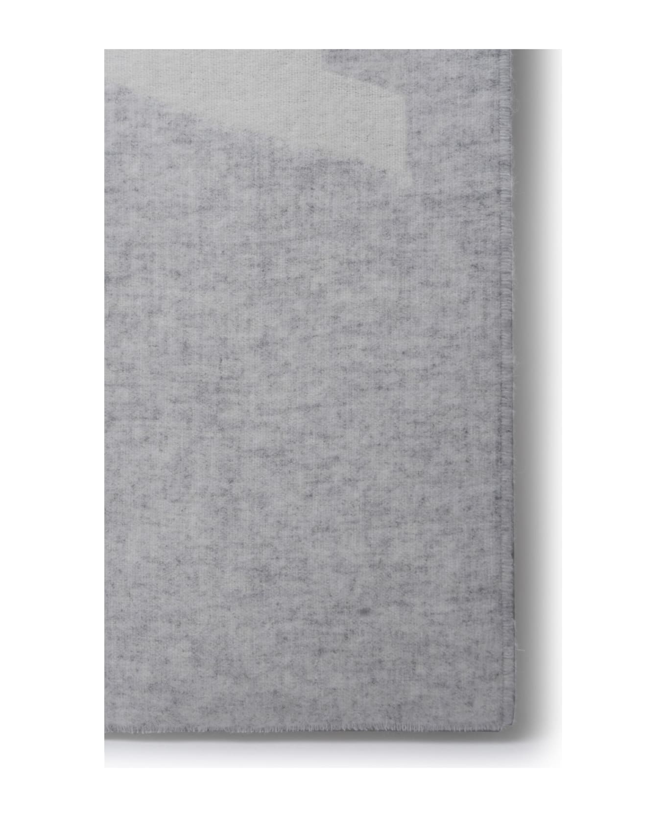 Acne Studios Grey Wool Blend Scarf - Grey スカーフ＆ストール