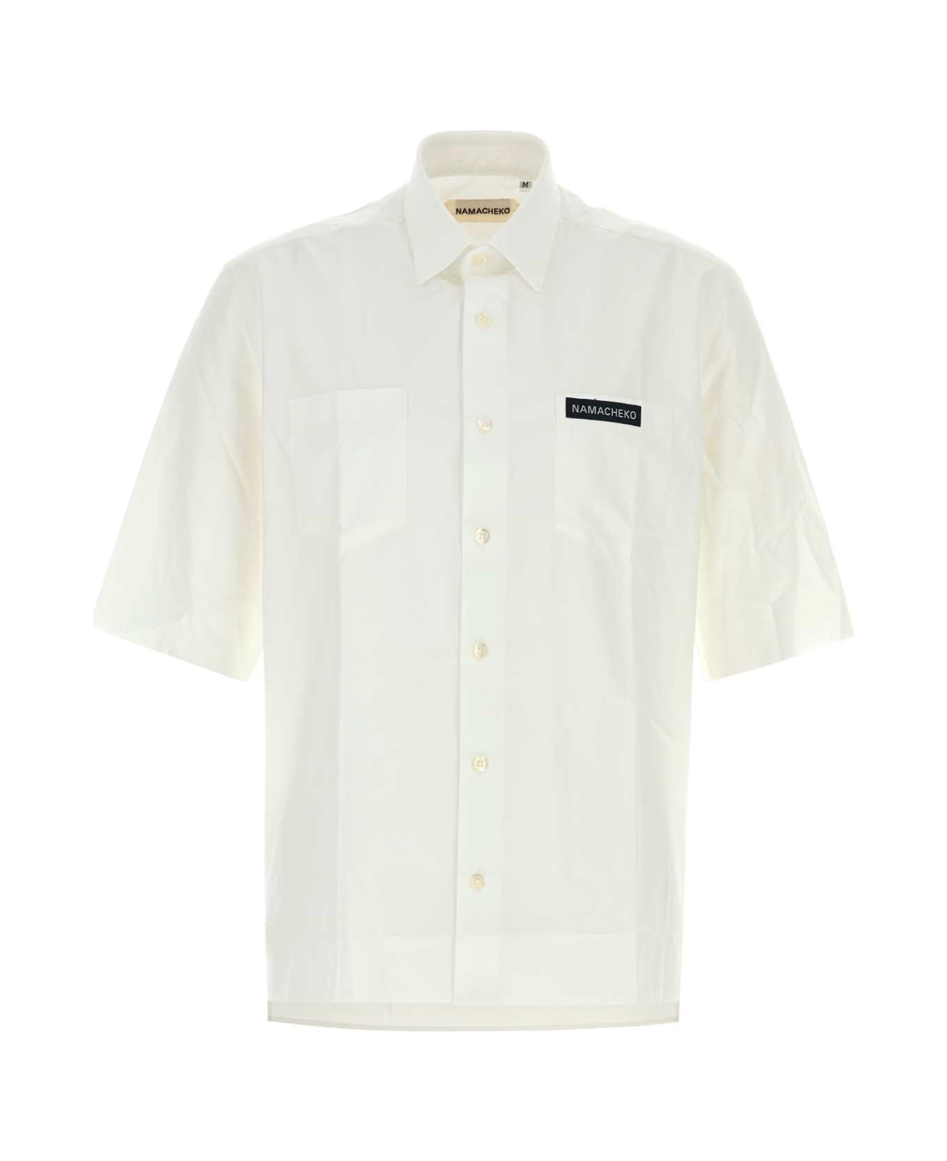 Namacheko White Poplin Guardia Shirt - WHITE
