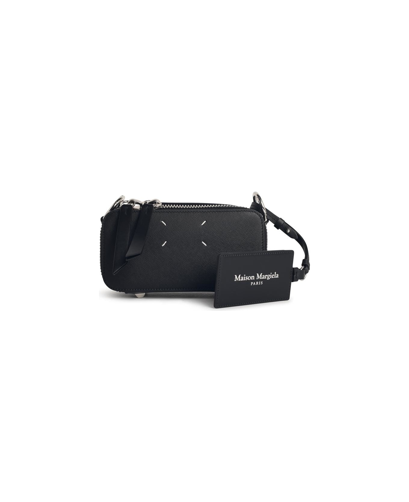 Maison Margiela 
doll
 Black Leather Crossbody Bag - BLACK
