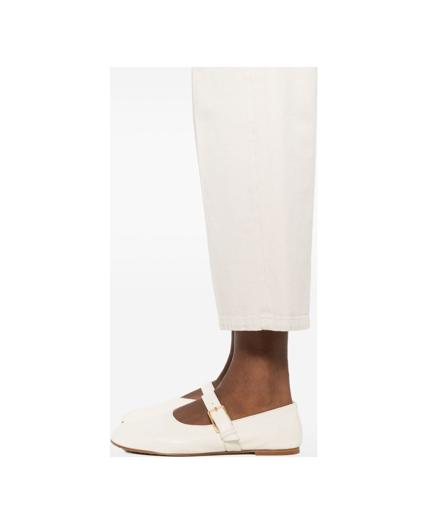 Brunello Cucinelli Off-white Five-pocket - White