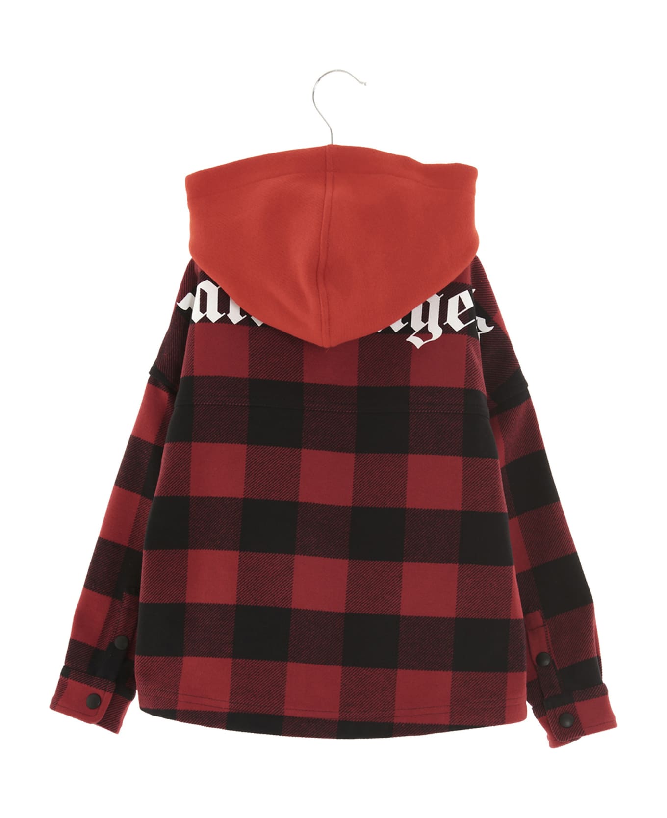 Palm Angels Logo Check Jacket - RED