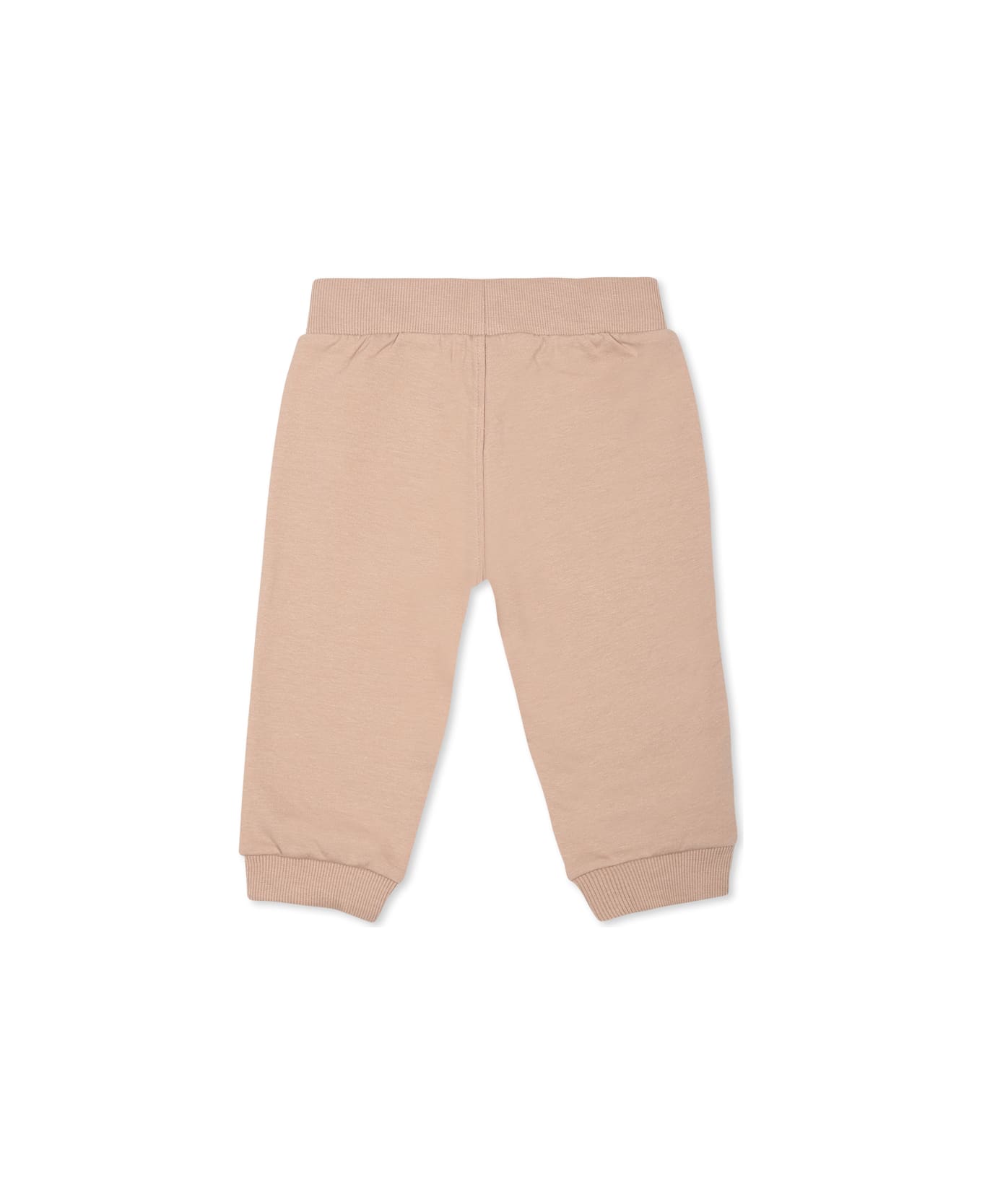 Timberland Beige Trousers For Baby Boy With Logo - Beige