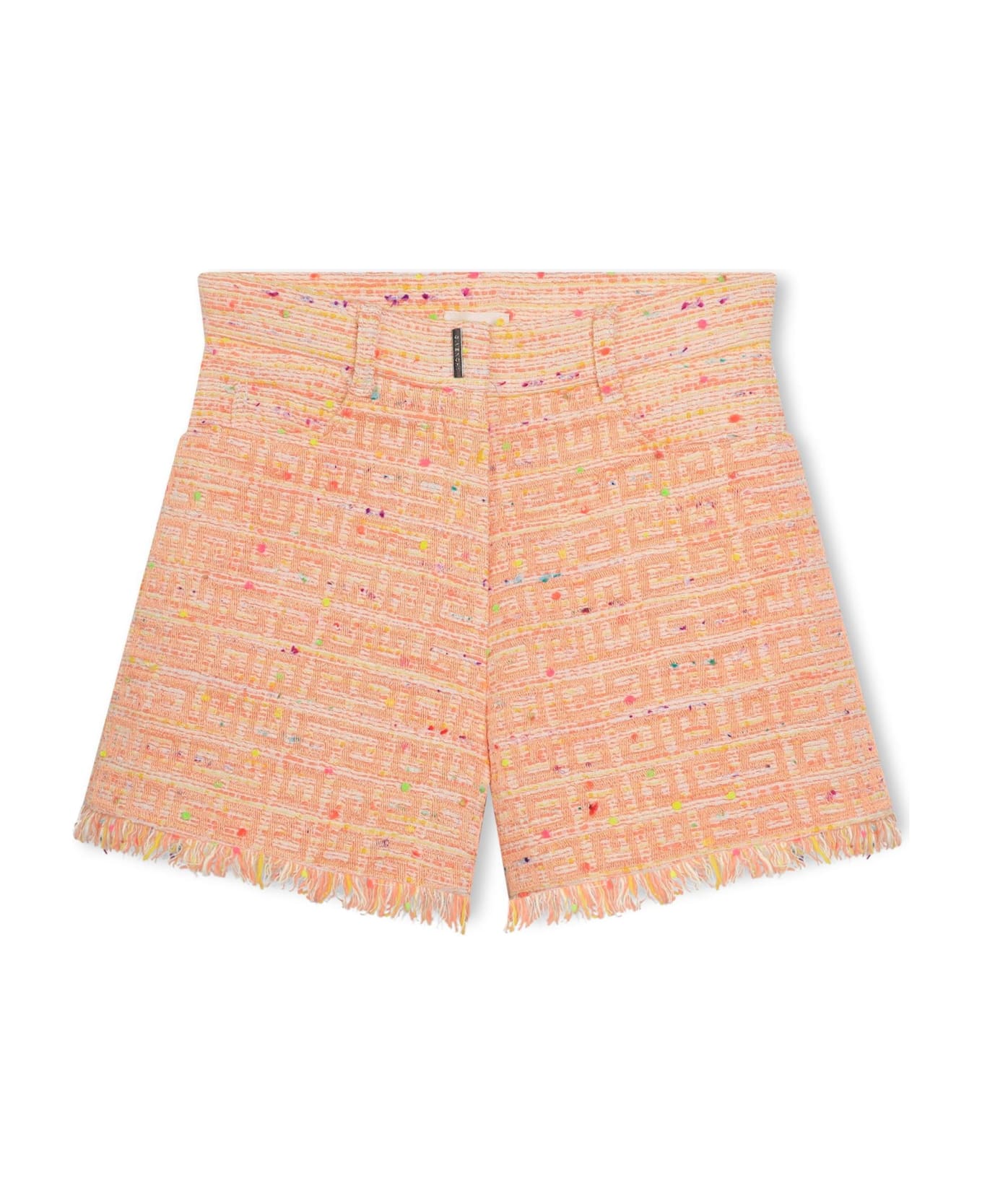 Givenchy Shorts With 4g Monogram - Orange