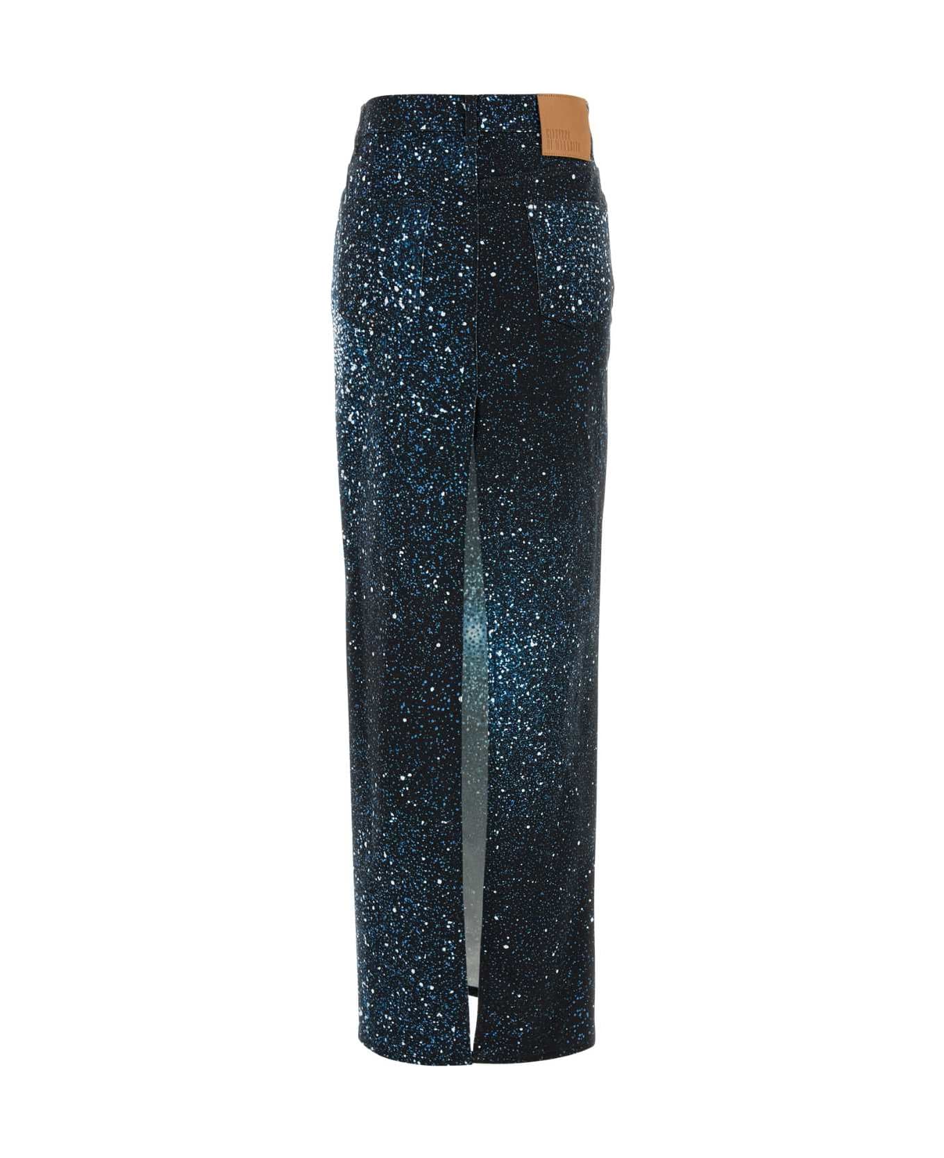 Giuseppe di Morabito Printed Denim Skirt - 89