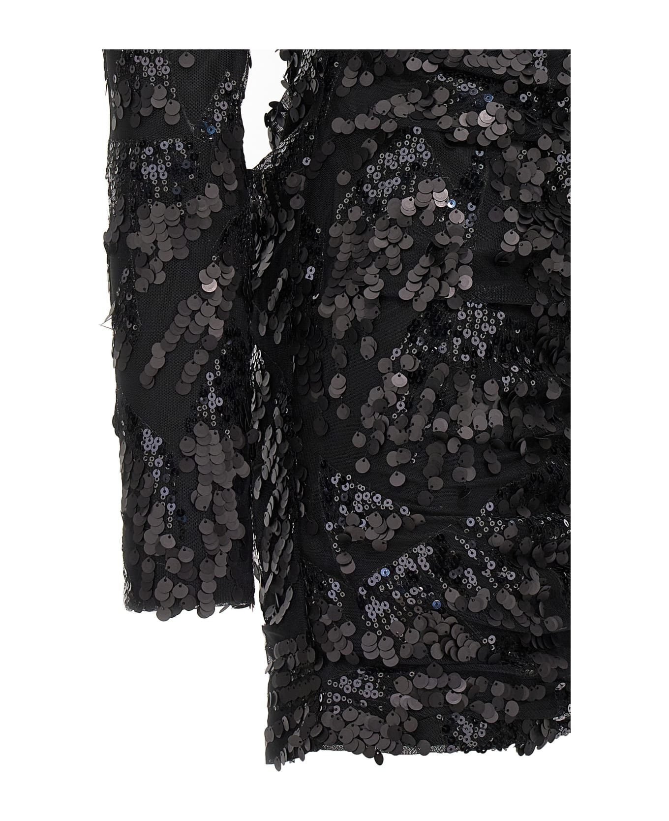 Rotate by Birger Christensen Sequin Mini Dress - Black  