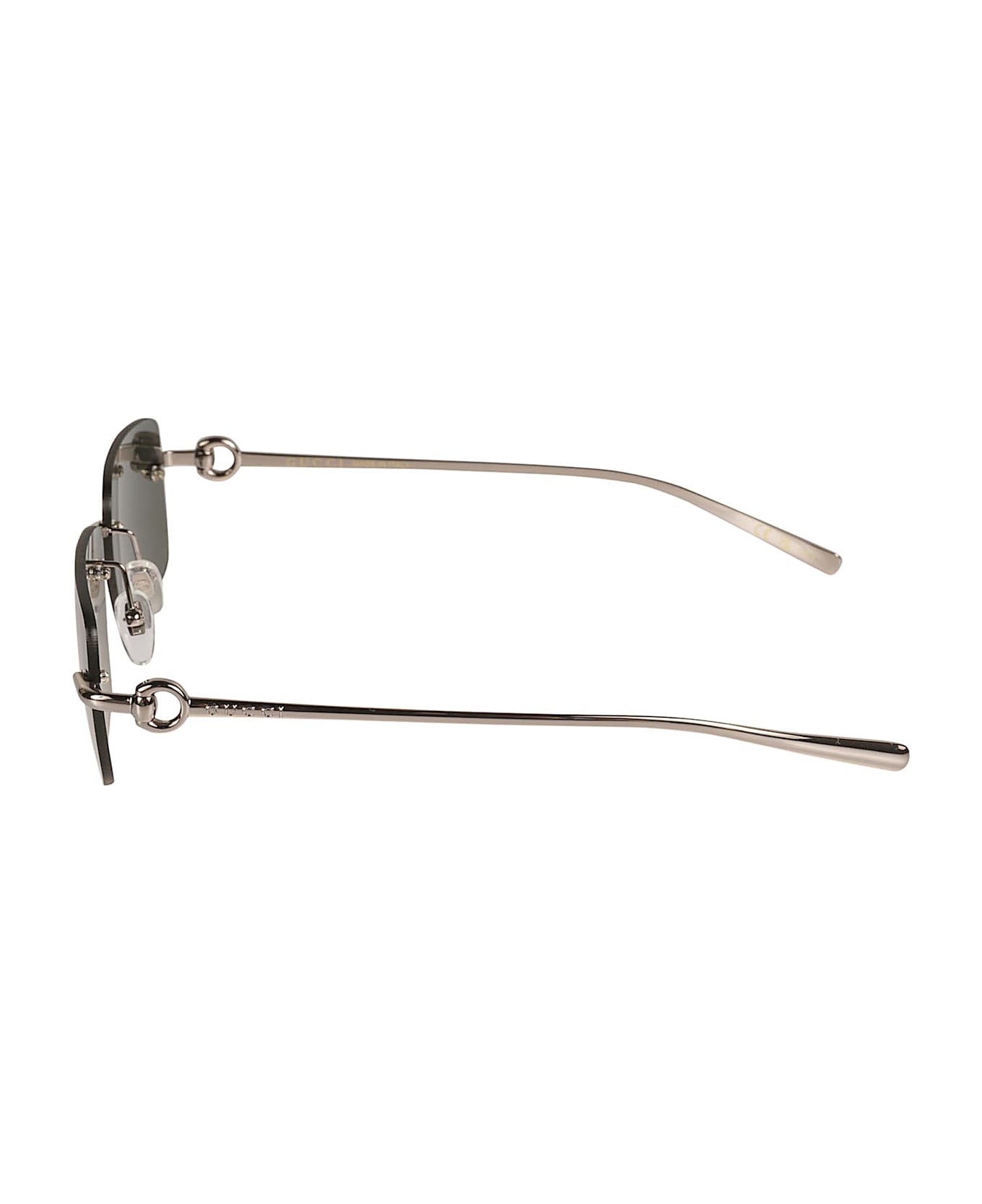 Gucci Eyewear Rimless Square Sunglasses - RUTHENIUM-RUTHENIUM-GREY