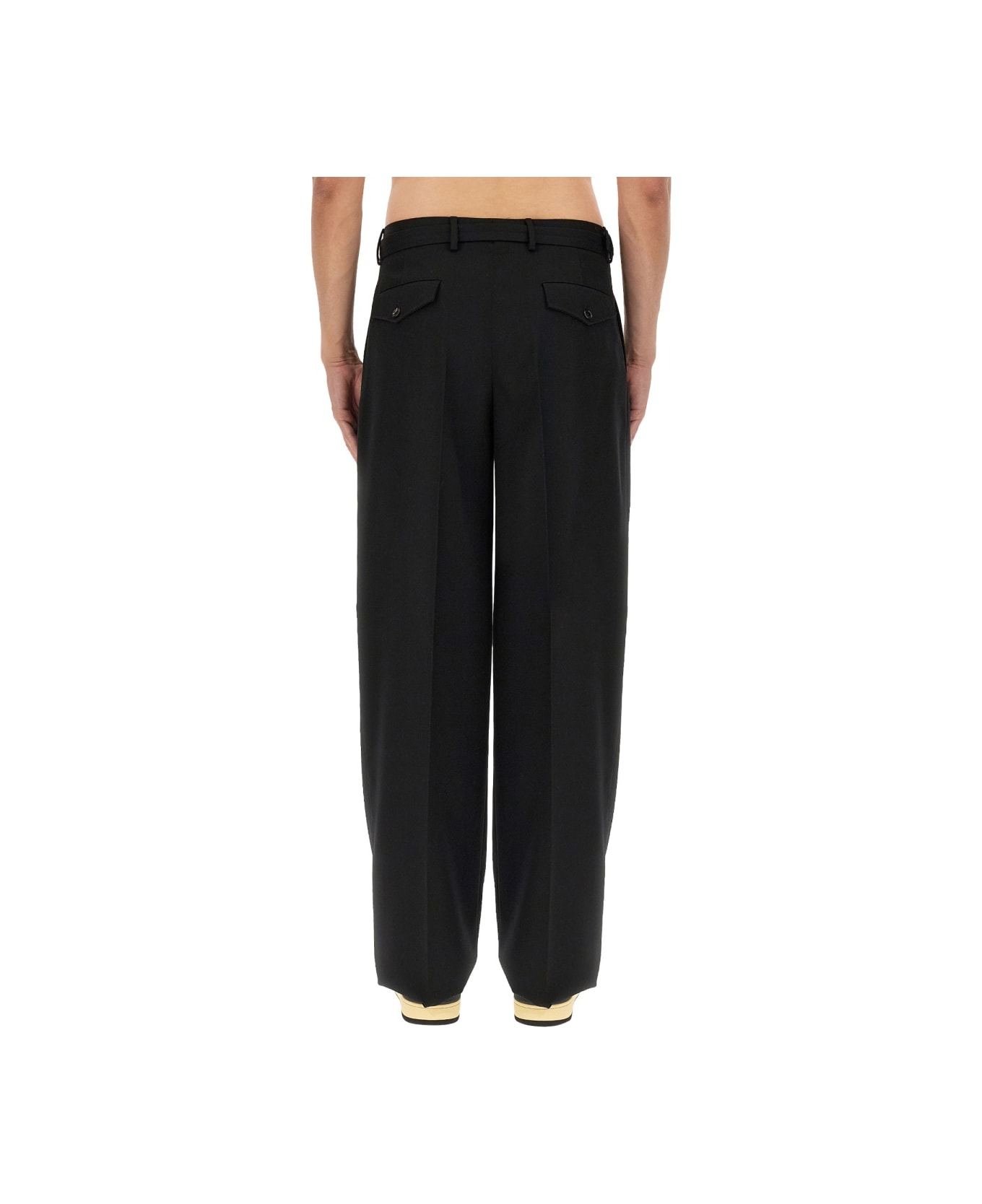 Lanvin Wide Leg Pants - BLACK