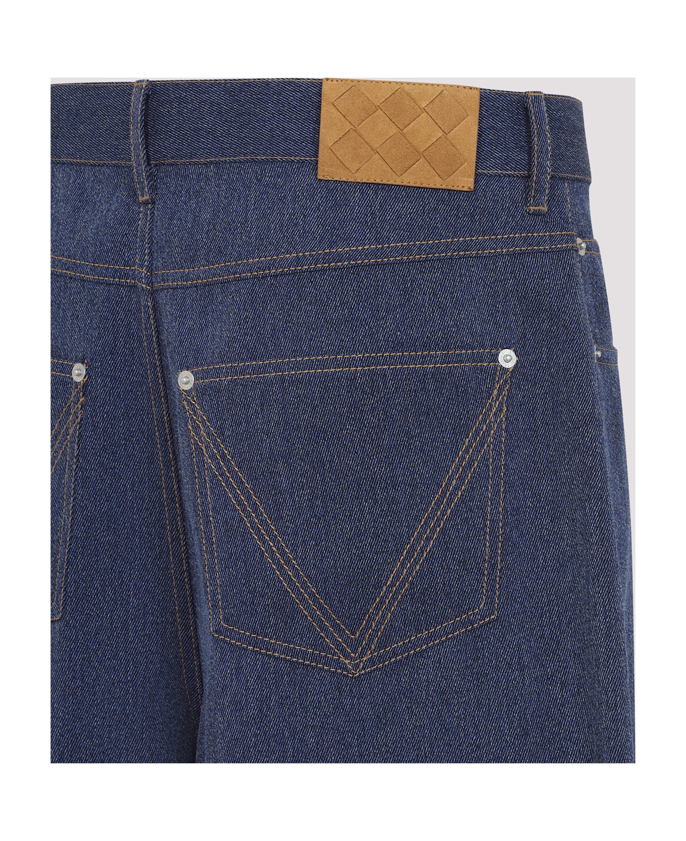Bottega Veneta Wool And Cotton Jeans - Indigo