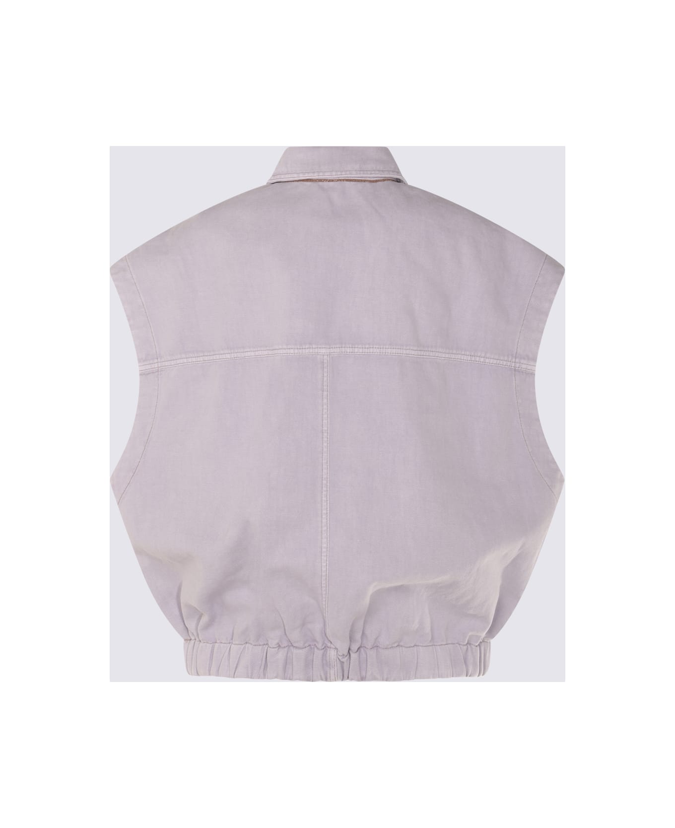 Brunello Cucinelli Light Violet Cotton Blend Shirt