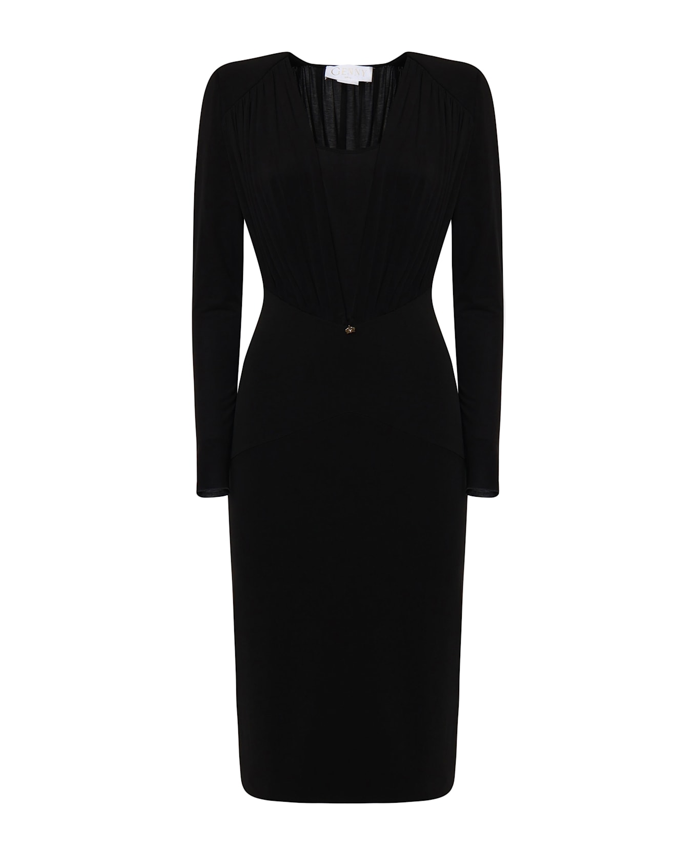 Genny Long-sleeved Dress - Black